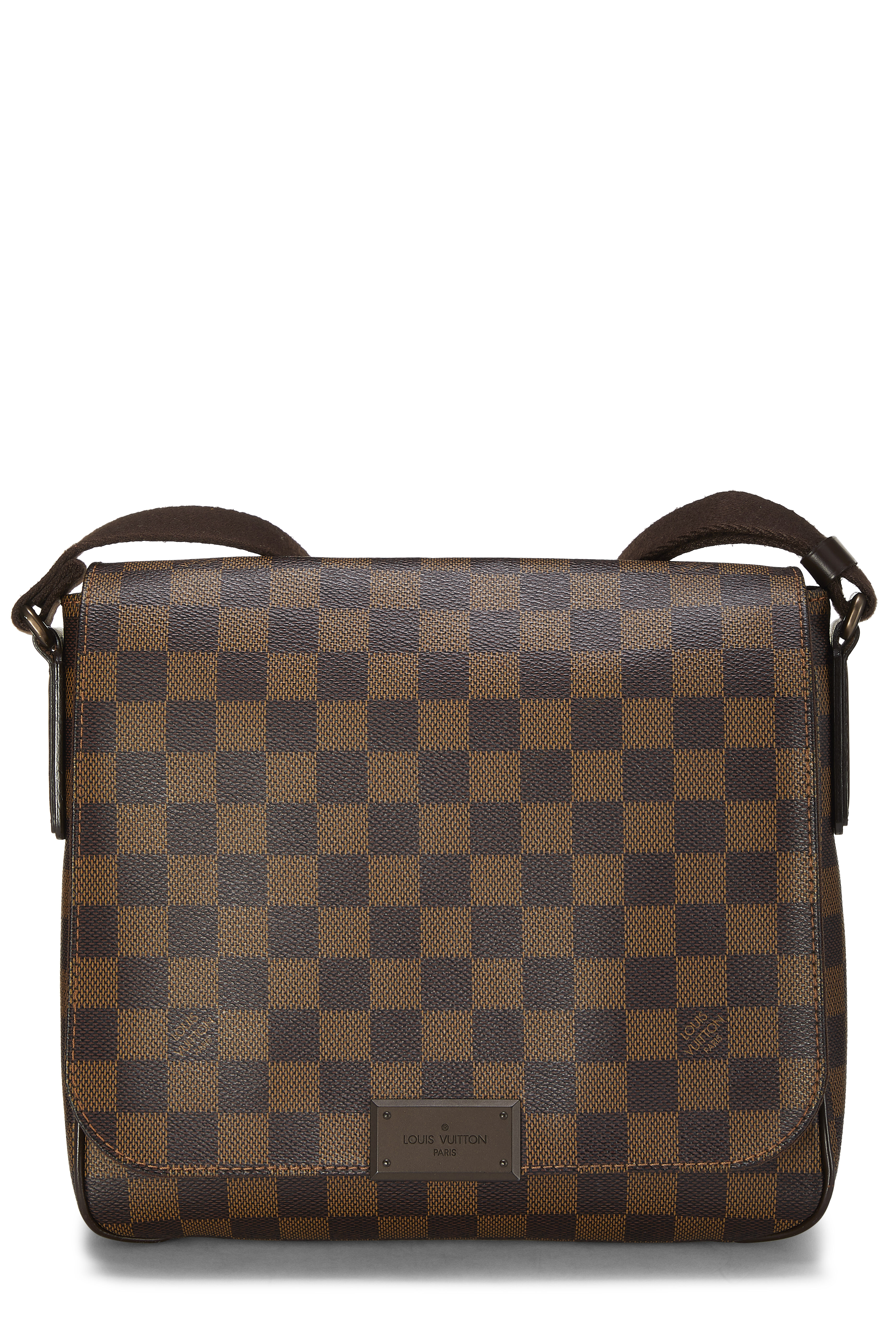 Women's Louis Vuitton Damier Ebene District Messenger MM in Brown MM