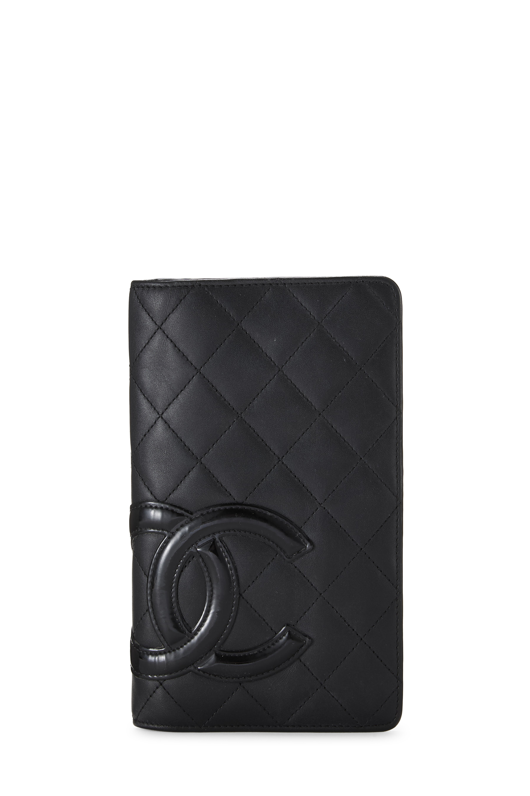 Women's Chanel Black Quilted Calfskin Cambon Wallet in Black