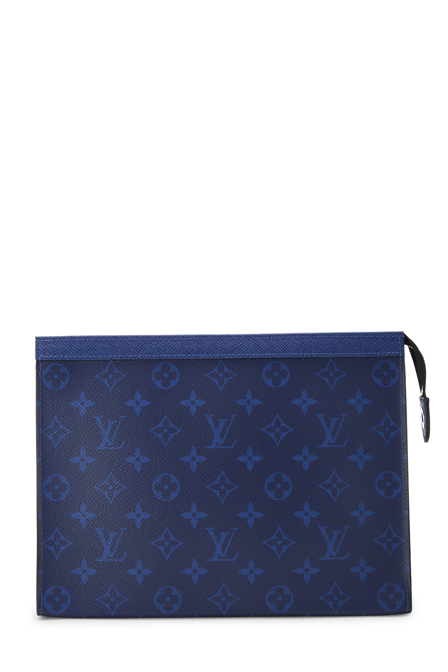 Women's Louis Vuitton Blue Taigarama Pochette Voyage MM in Blue MM