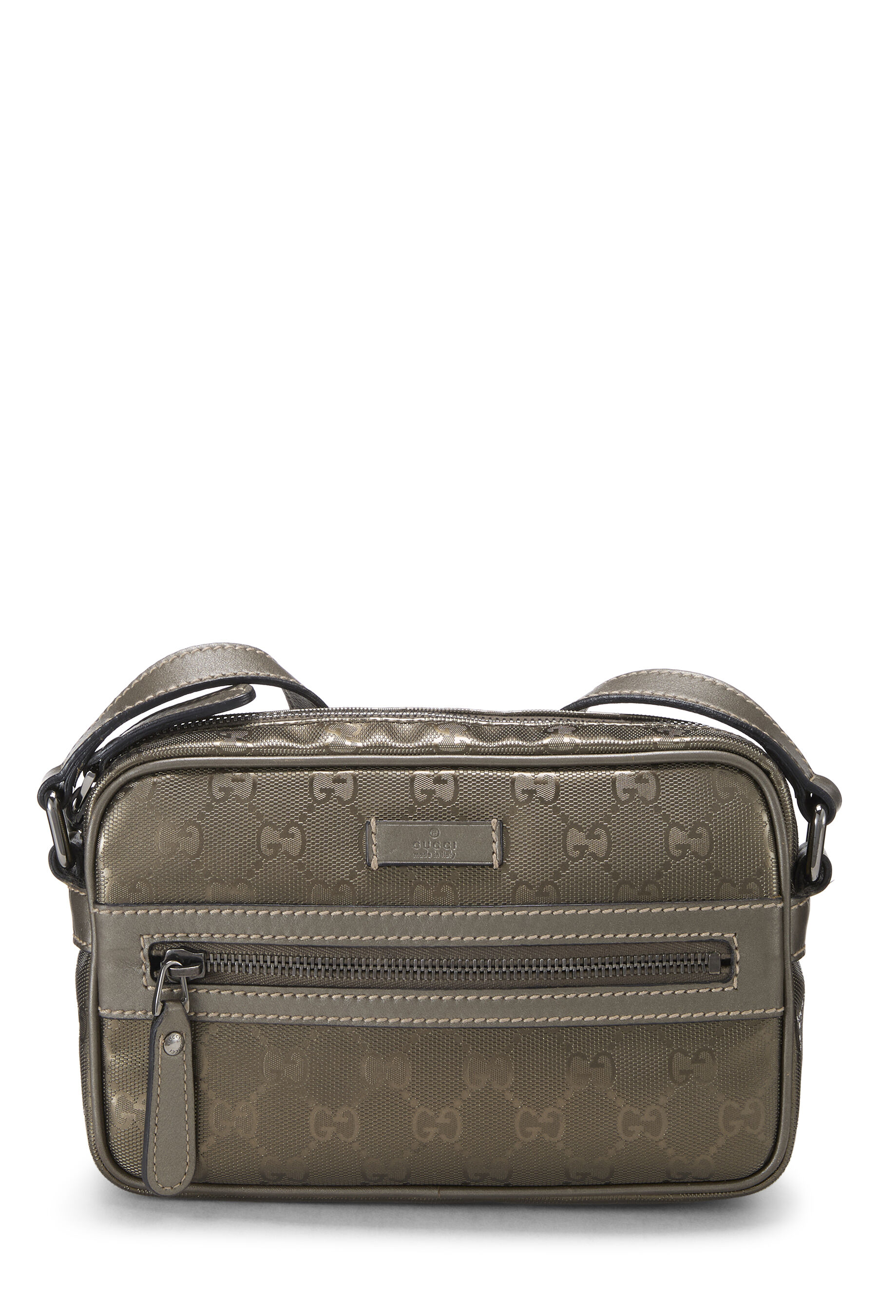 Women's Gucci Gold GG Imprime Camera Bag in Gold