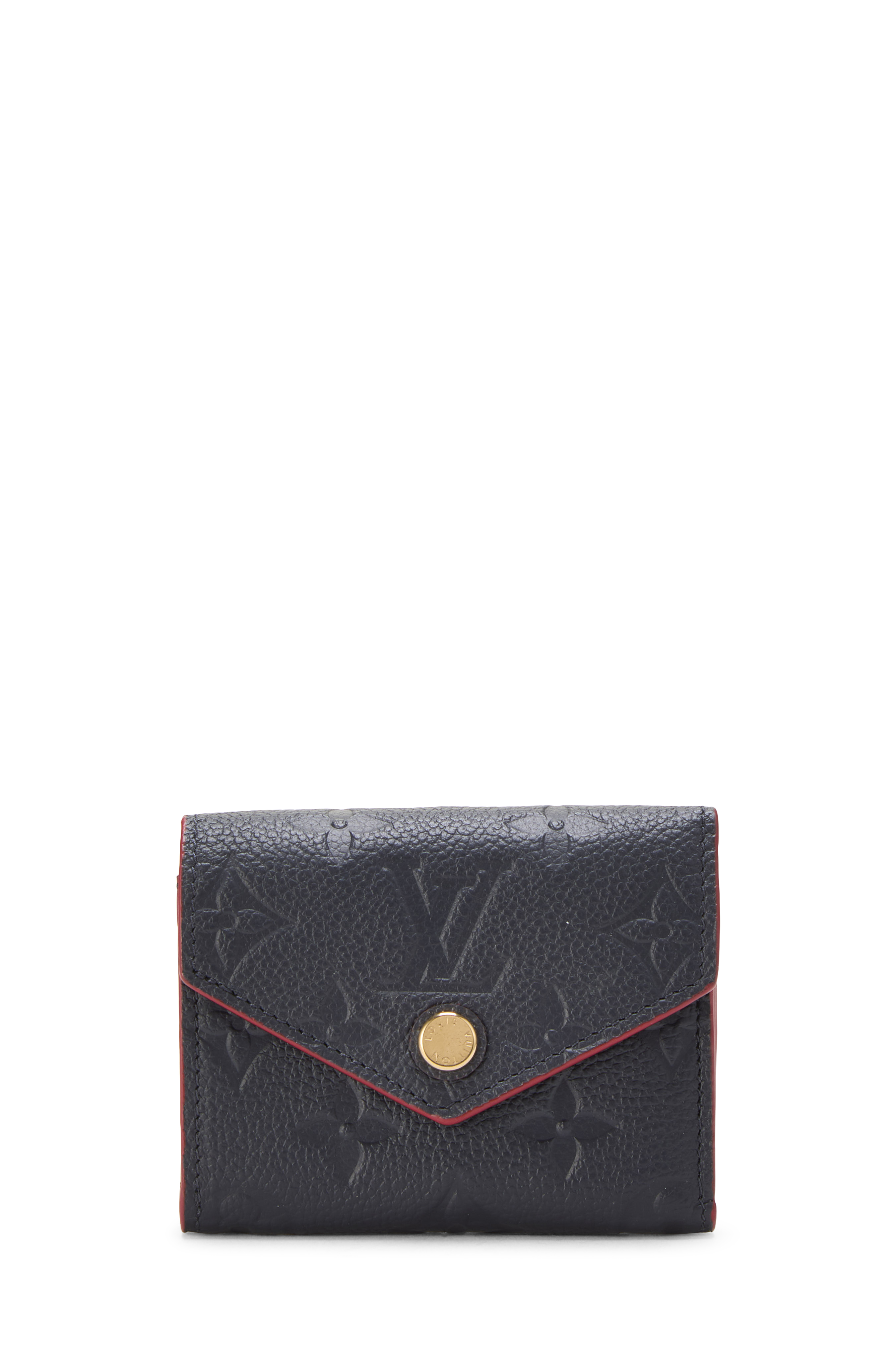 Women's Louis Vuitton Bleu Infini Monogram Empreinte Zoe Wallet in Navy