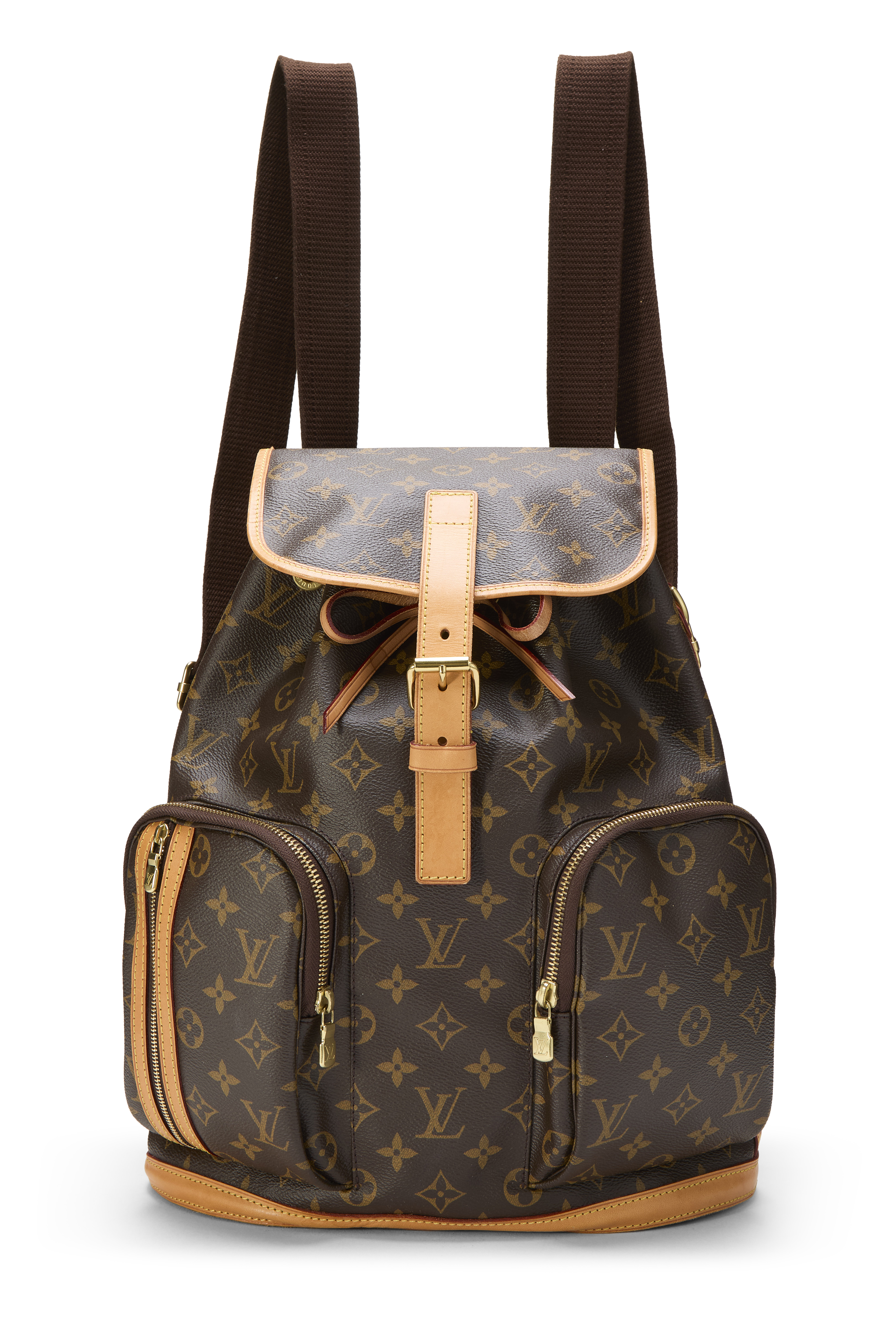 Women's Louis Vuitton Monogram Canvas Bosphore Backpack in Brown
