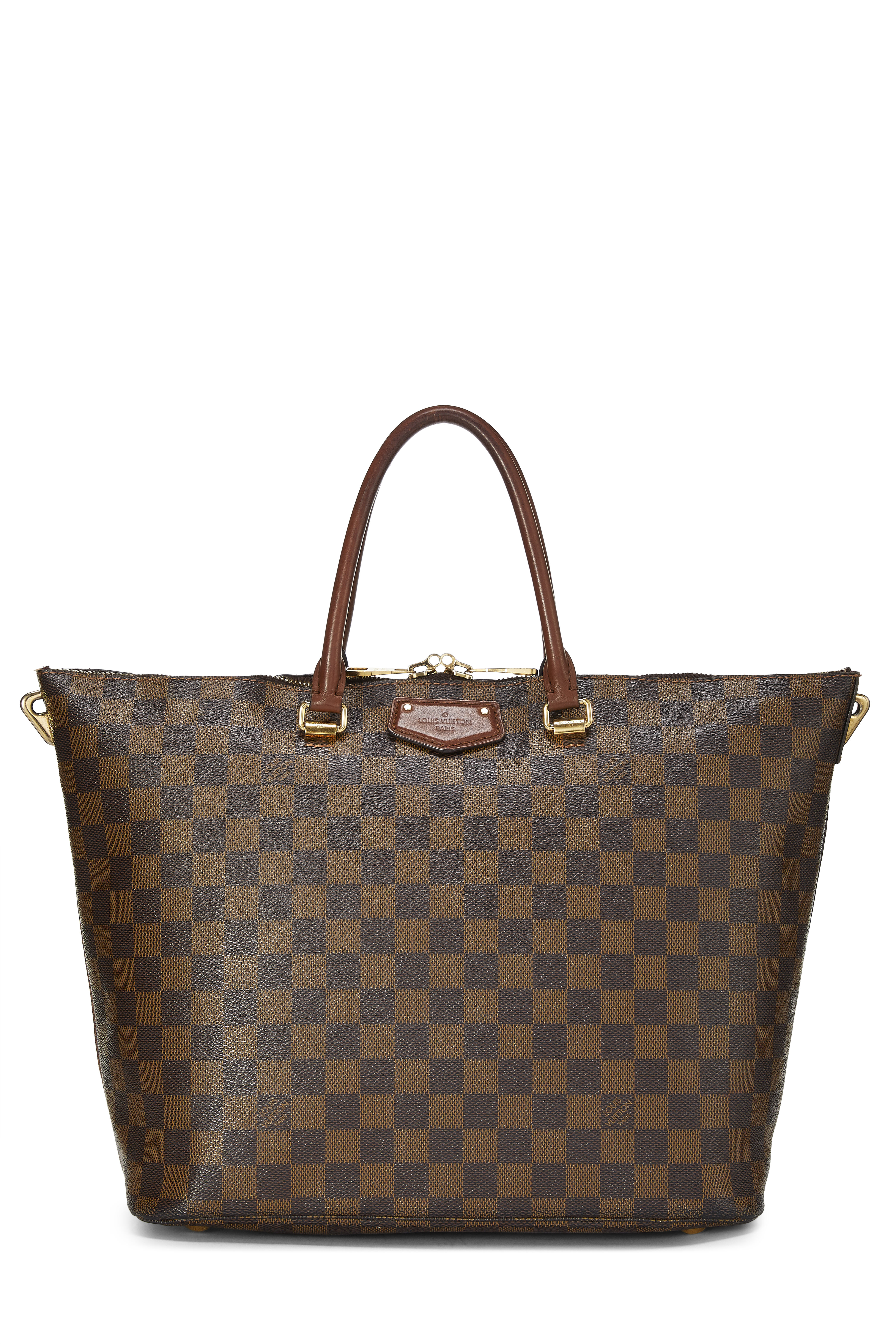 Women's Louis Vuitton Damier Ebene Belmont in Brown
