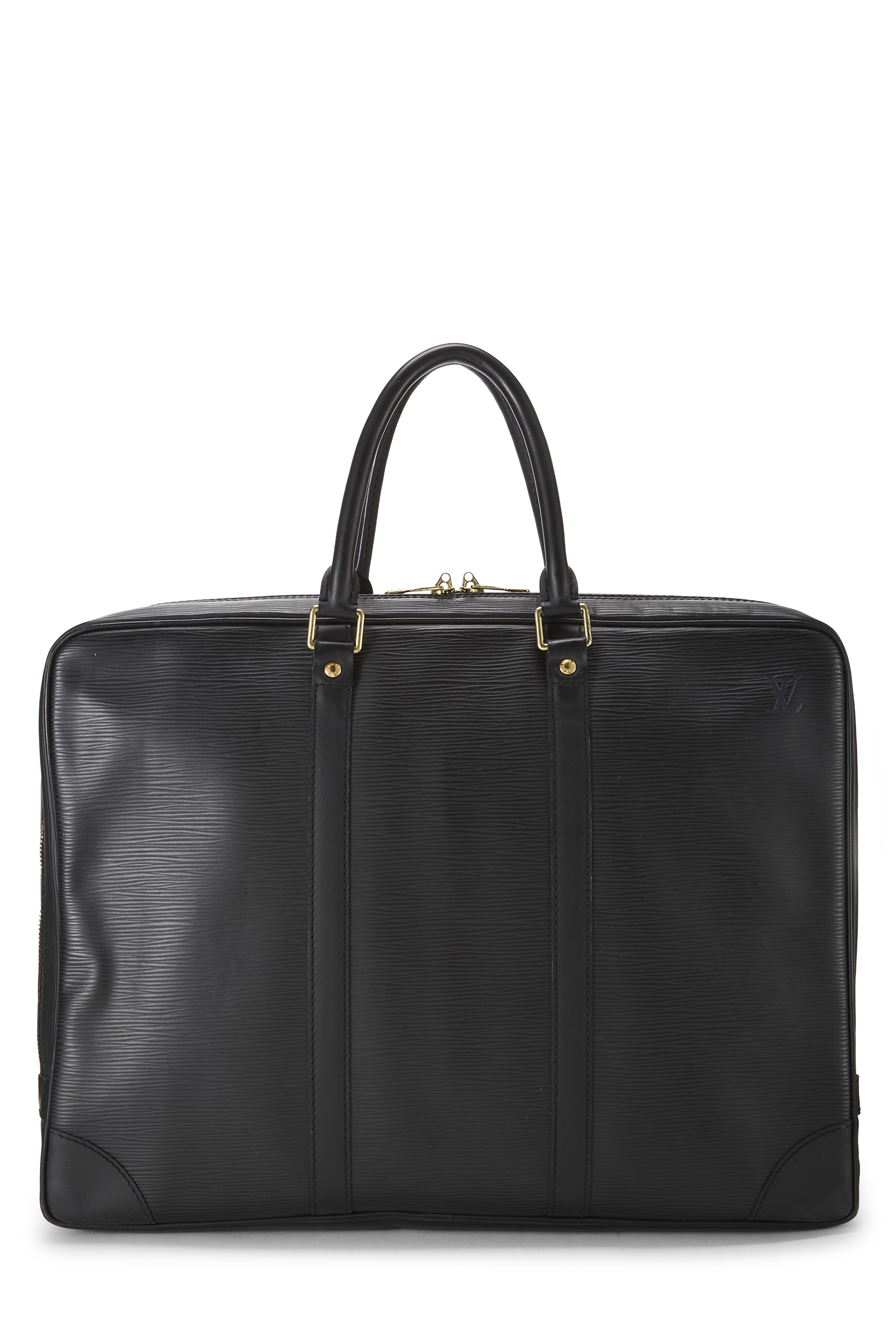 Women's Louis Vuitton Black Epi Porte Documents Voyage in Black