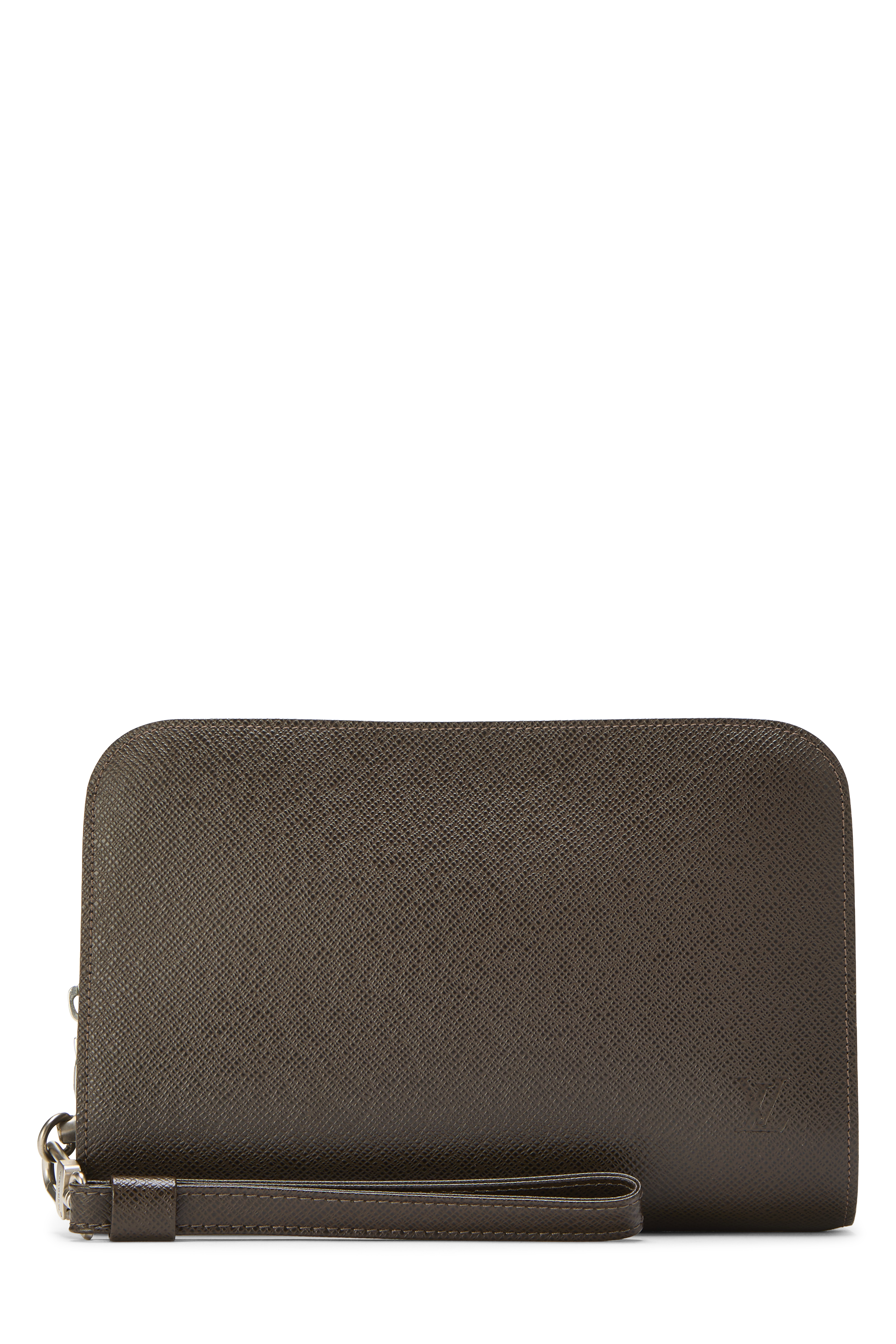 Women's Louis Vuitton Brown Taiga Pochette Baikal in Brown