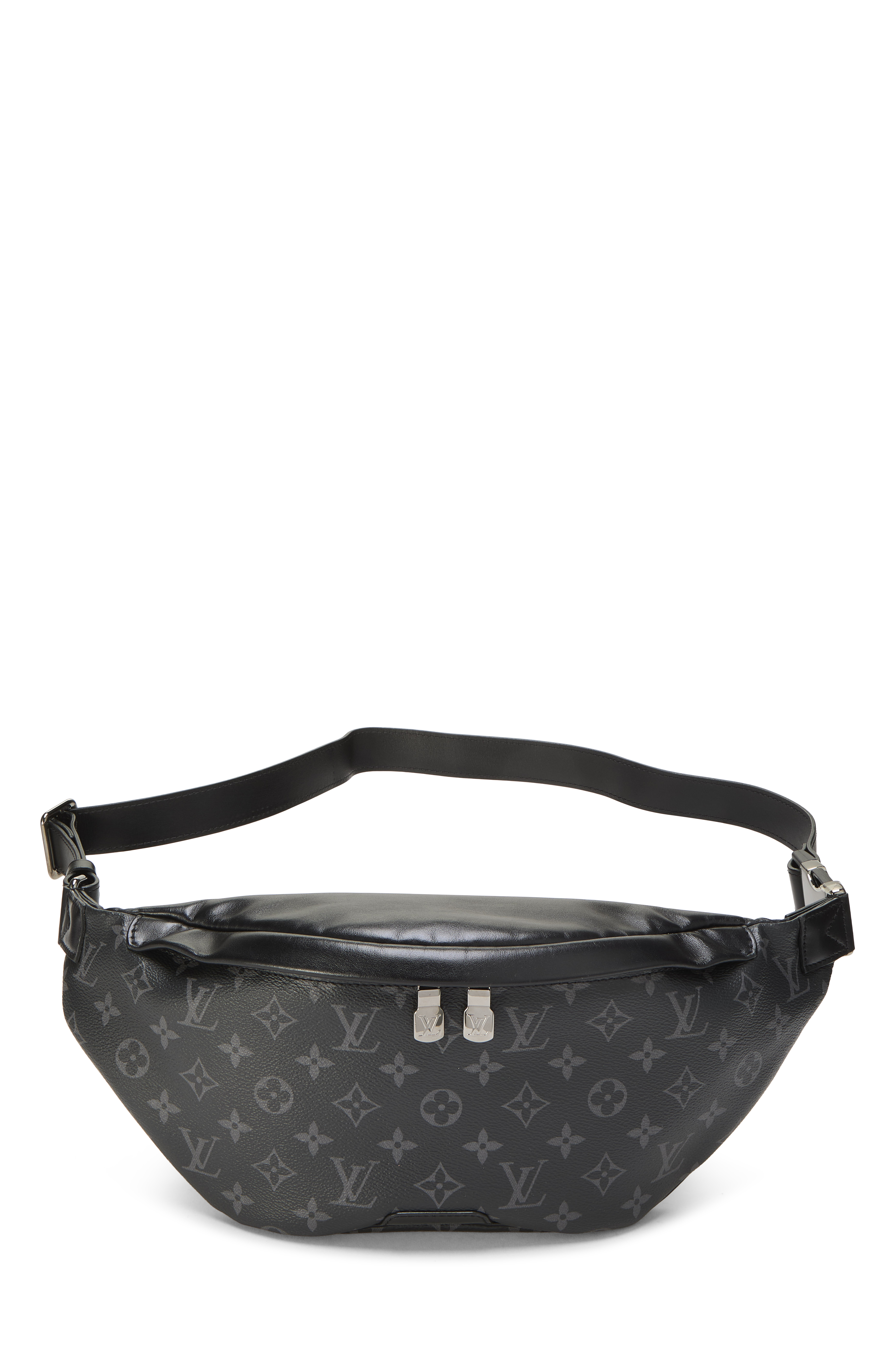 Women's Louis Vuitton Black Monogram Eclipse Discovery Bumbag in Black