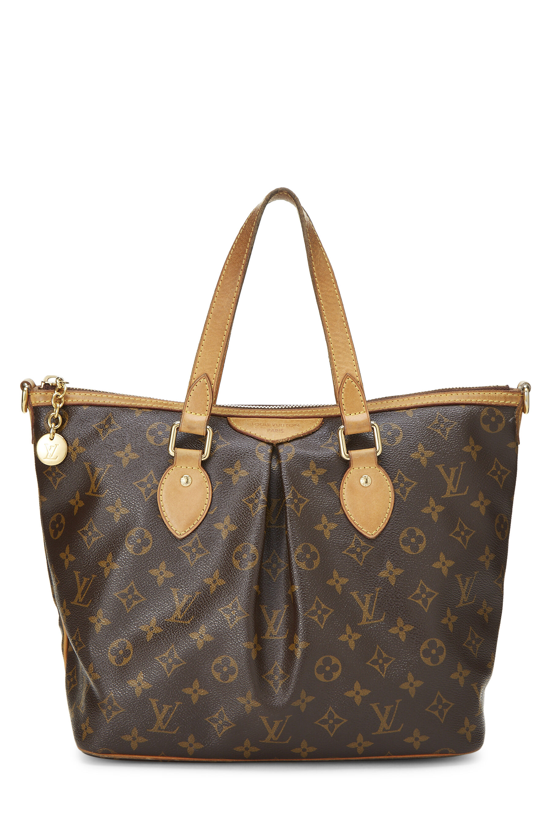 Women's Louis Vuitton Monogram Canvas Palermo PM in Brown