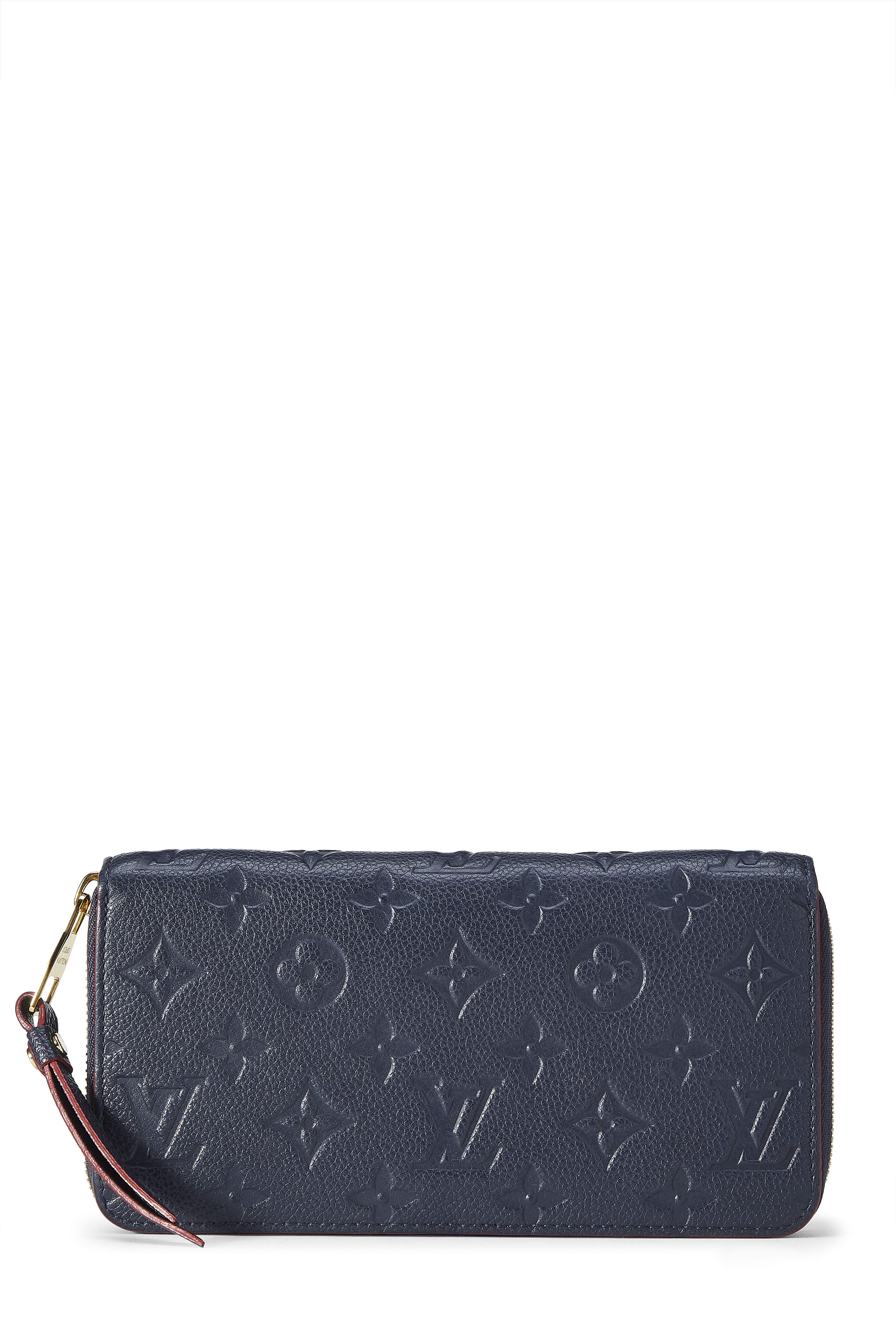 Women's Louis Vuitton Bleu Infini Monogram Empreinte Zippy Wallet in Navy