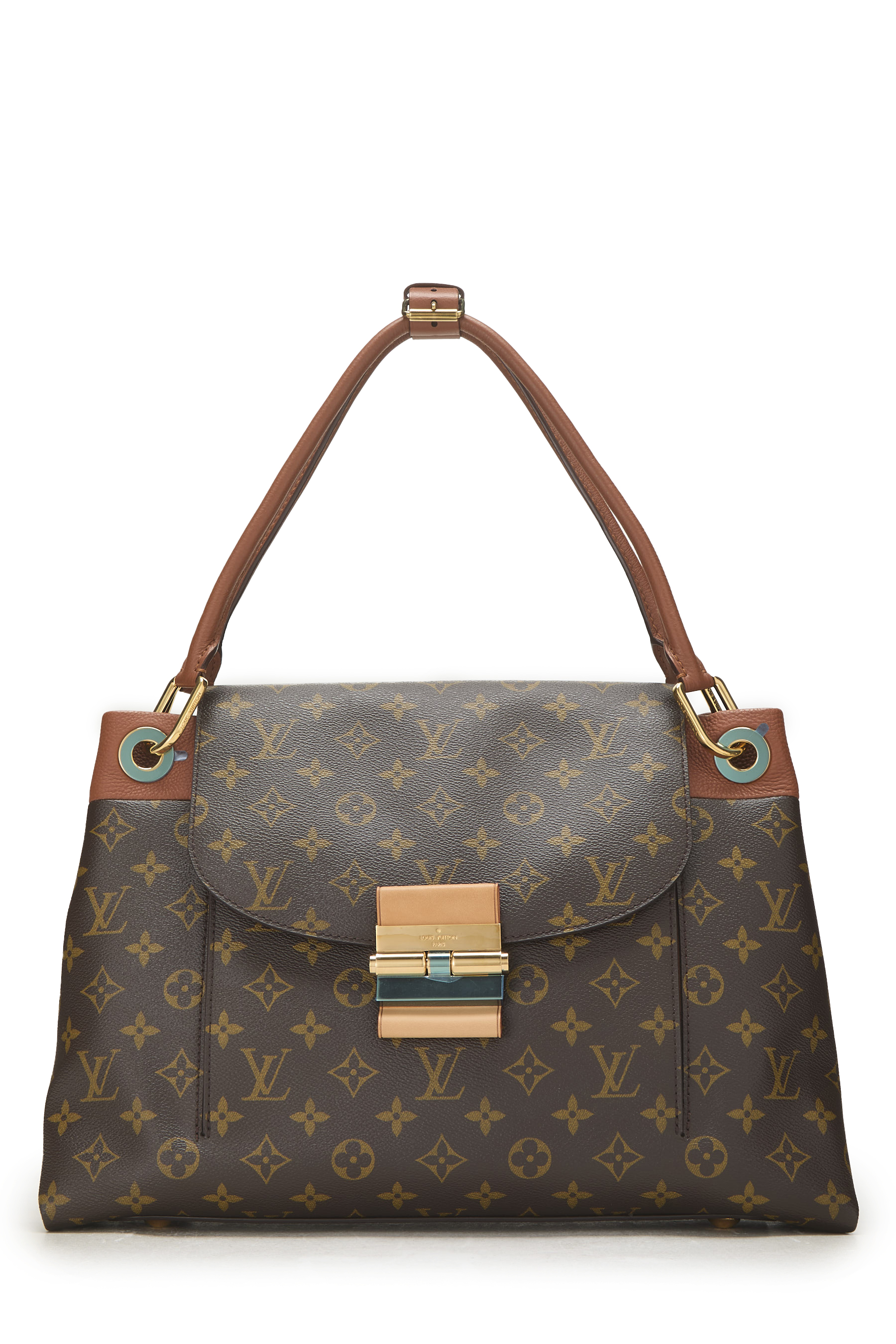 Women's Microfiber Louis Vuitton Monogram Canvas Olympe in Brown