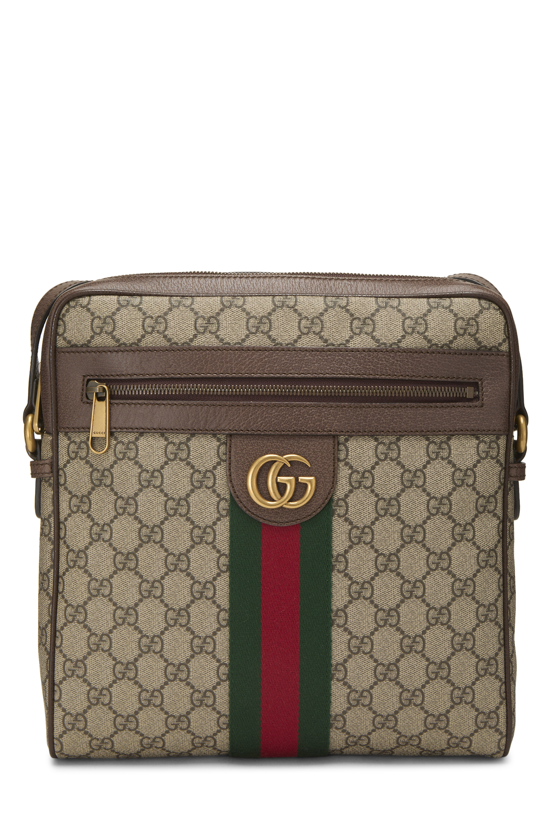 Women's Gucci Original GG Supreme Canvas Ophidia Messenger Medium in Brown Medium