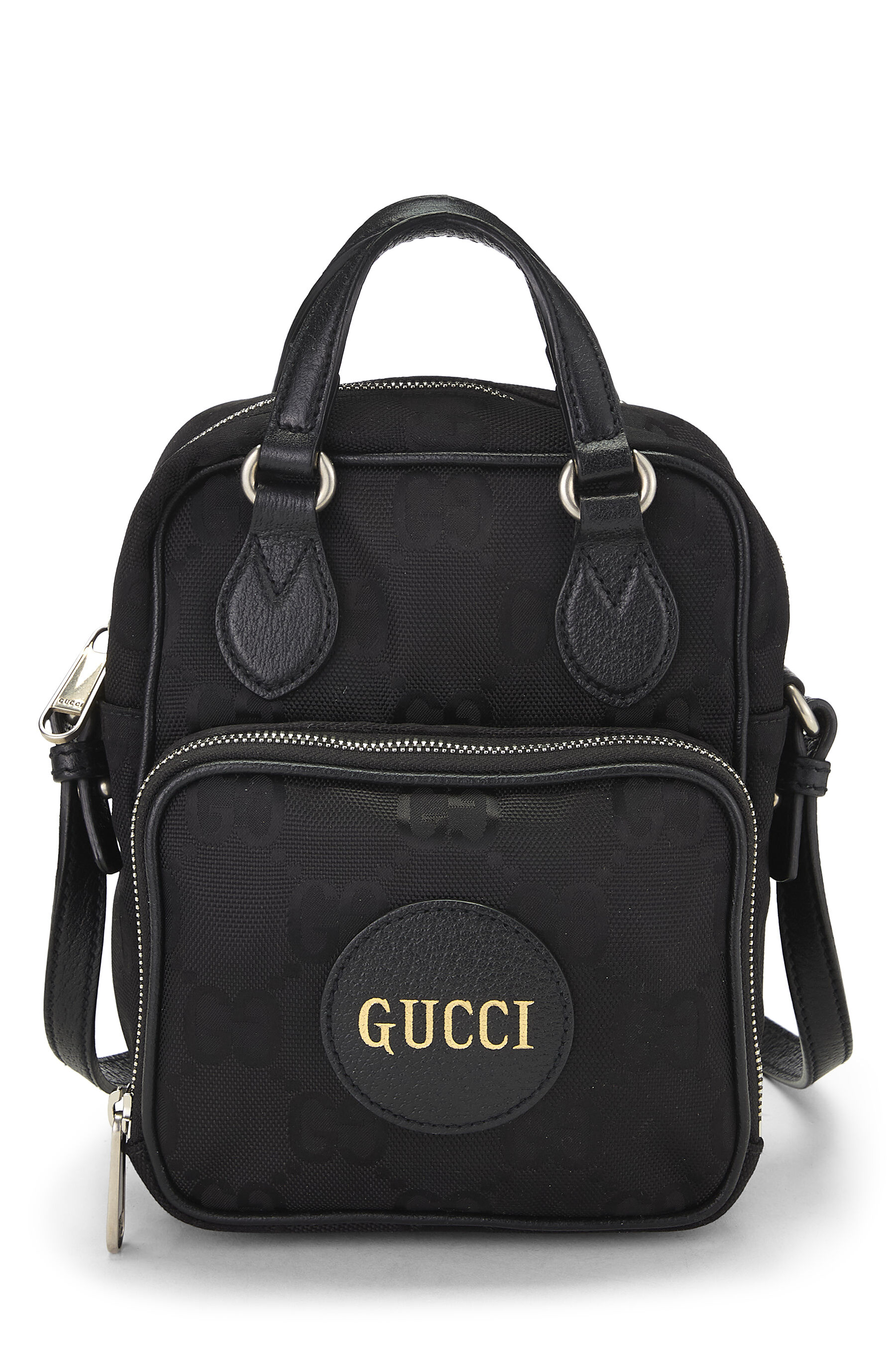 Women's Gucci Black GG Nylon Off the Grid Shoulder Bag in Black