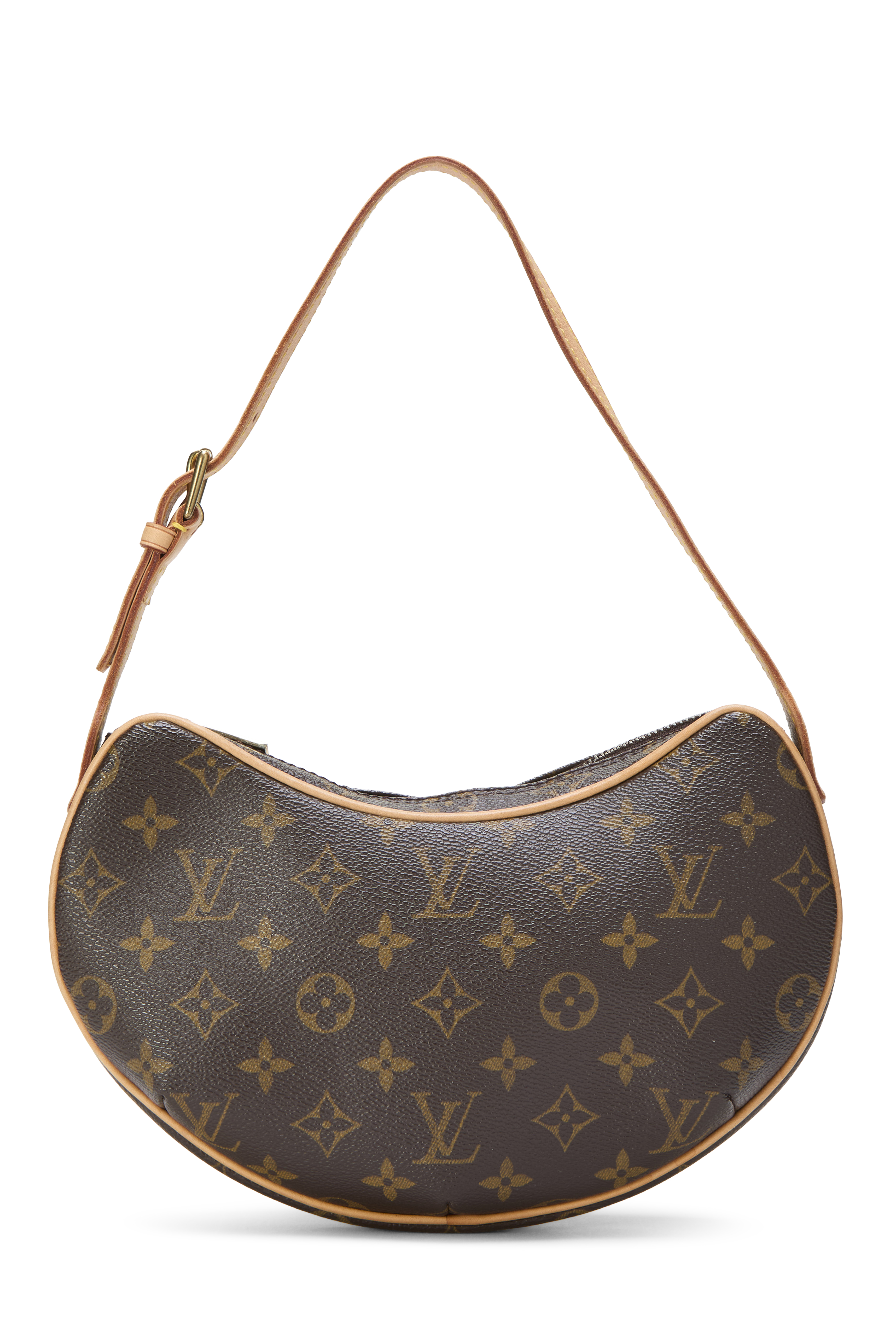 Women's Louis Vuitton Monogram Canvas Croissant PM in Brown PM