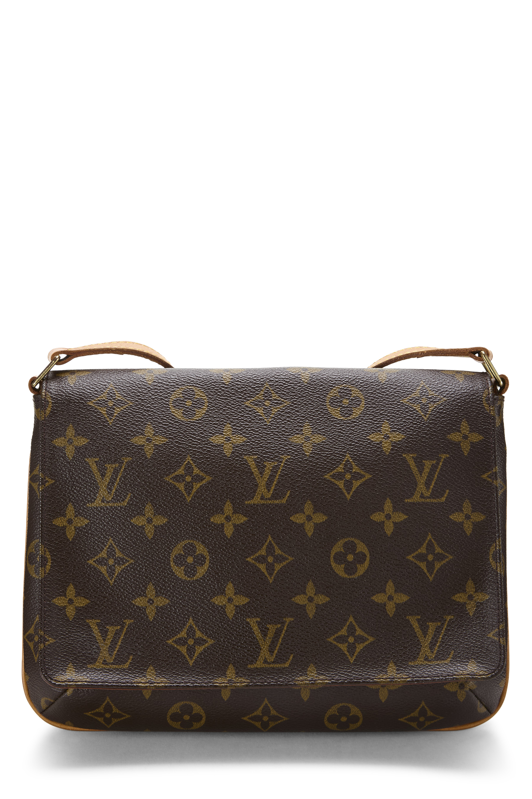 Women's Louis Vuitton Monogram Canvas Musette Tango in Brown