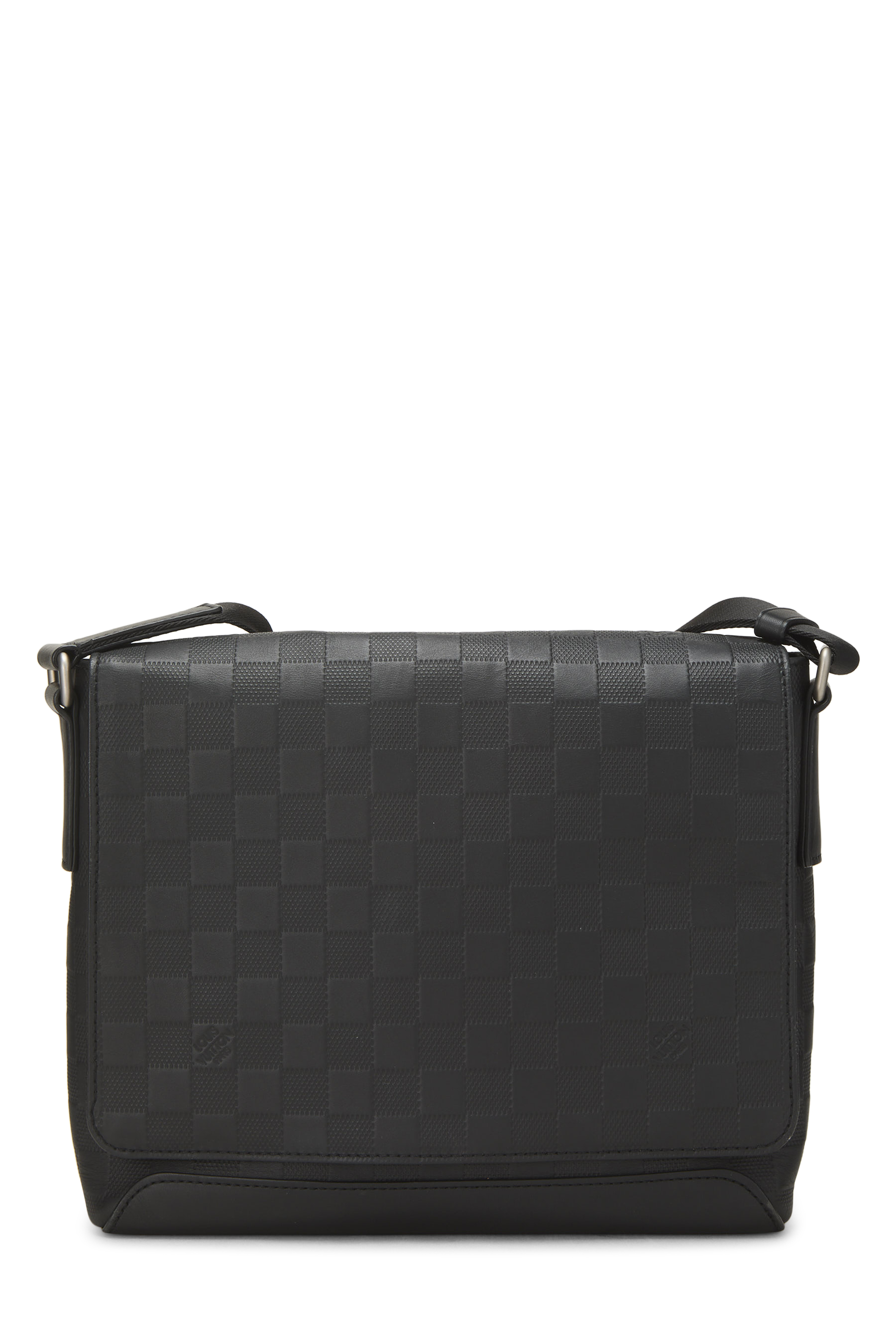 Women's Louis Vuitton Black Damier Infini District PM NM in Black PM