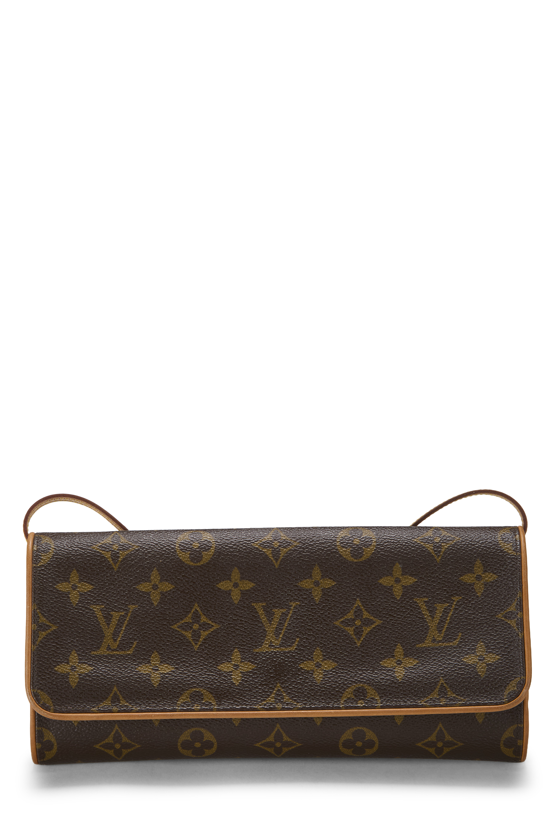 Women's Louis Vuitton Monogram Canvas Pochette Twin PM in Brown PM