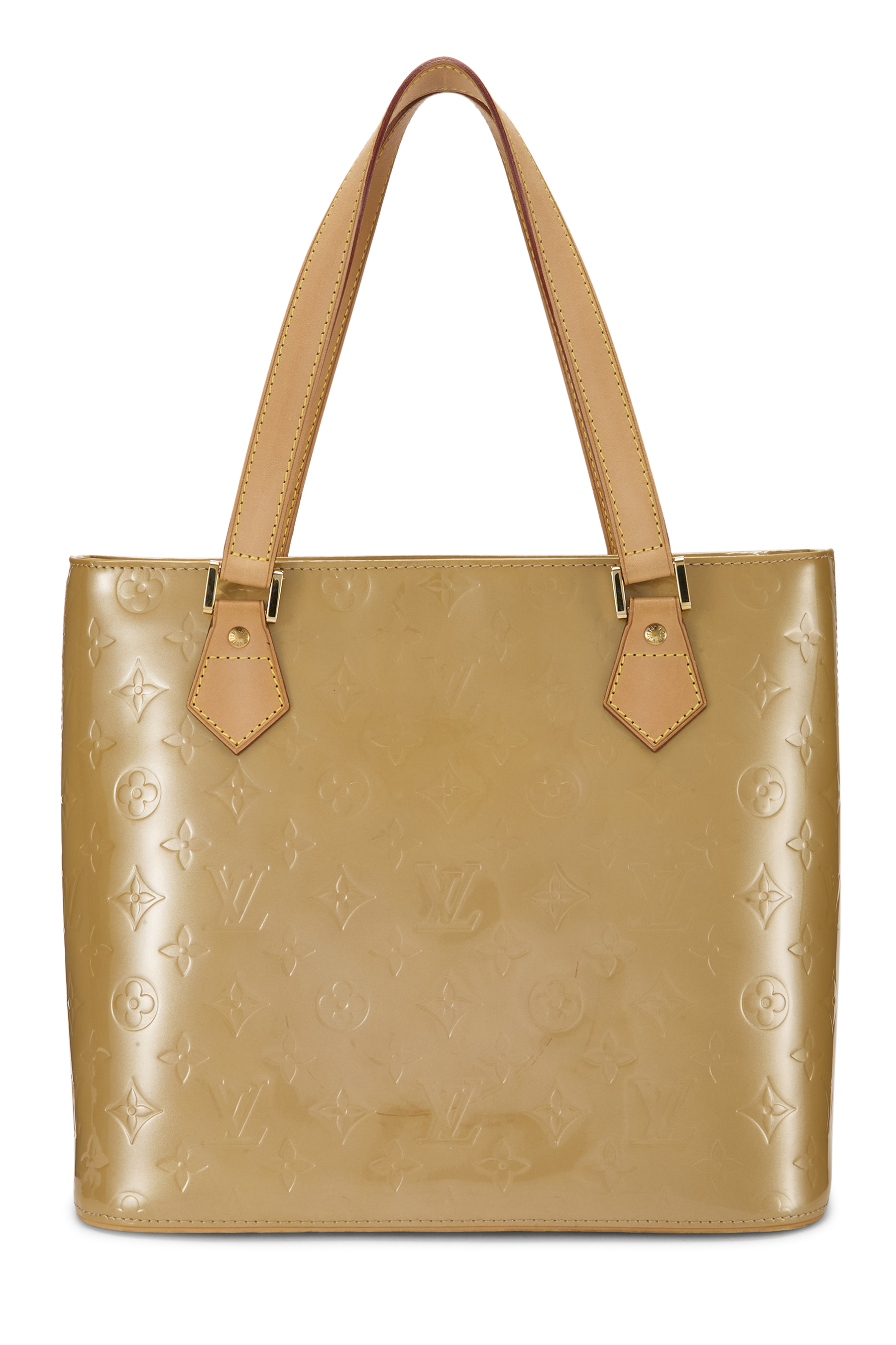 Women's Louis Vuitton Beige Monogram Vernis Houston in Beige