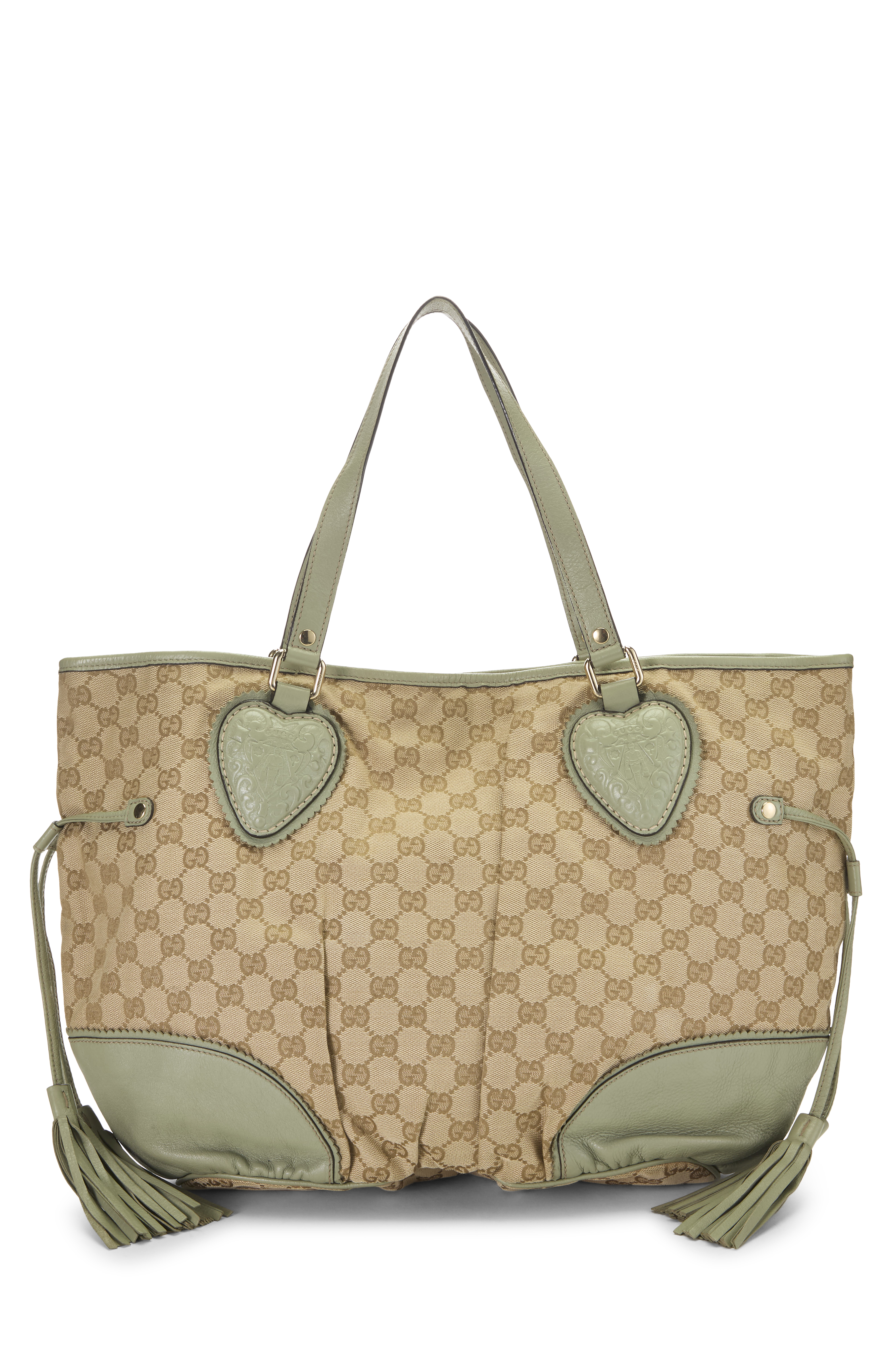 Women's Gucci Green Original GG Canvas Tribeca Tote Large in Green Large