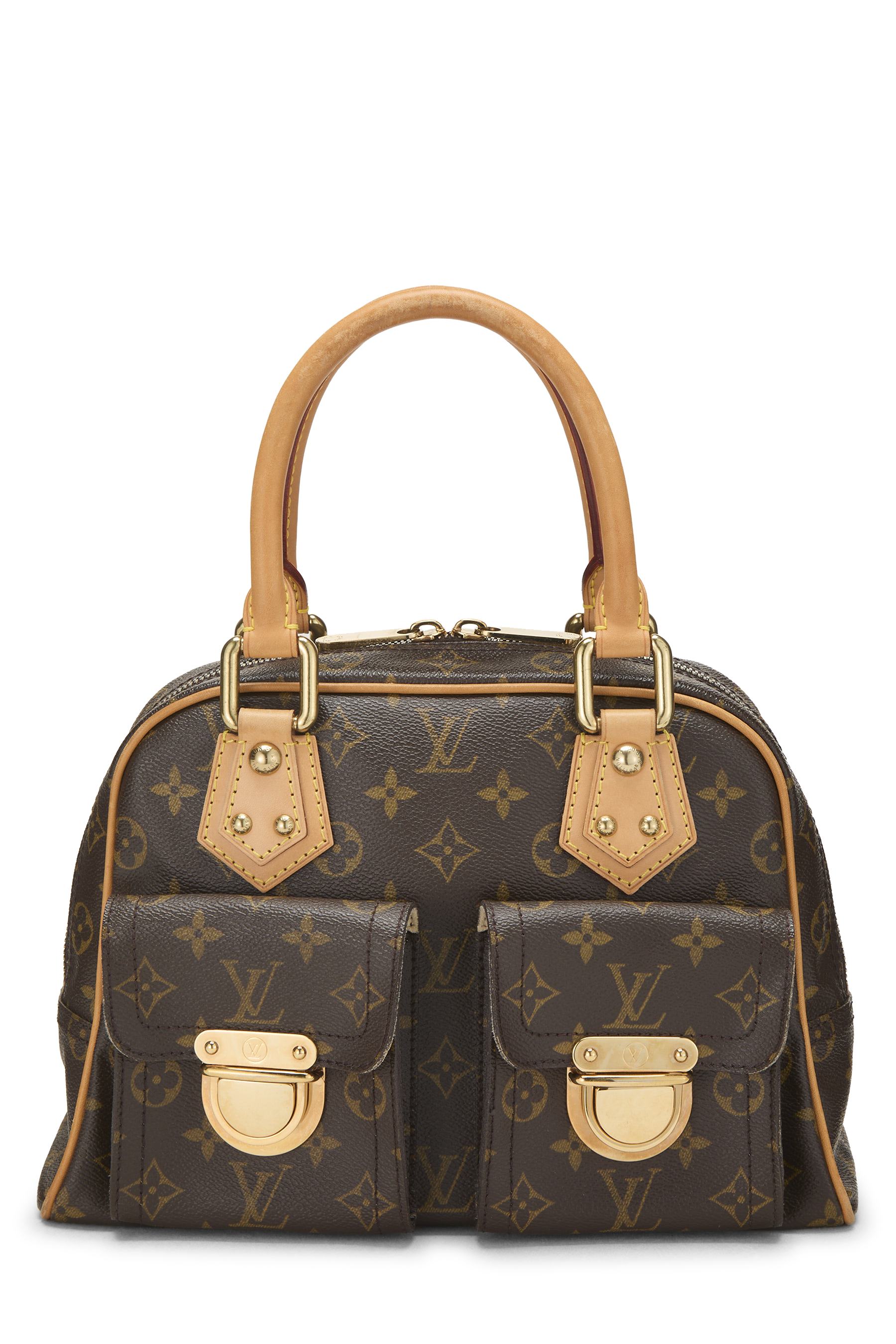 Women's Louis Vuitton Monogram Canvas Manhattan PM in Brown PM