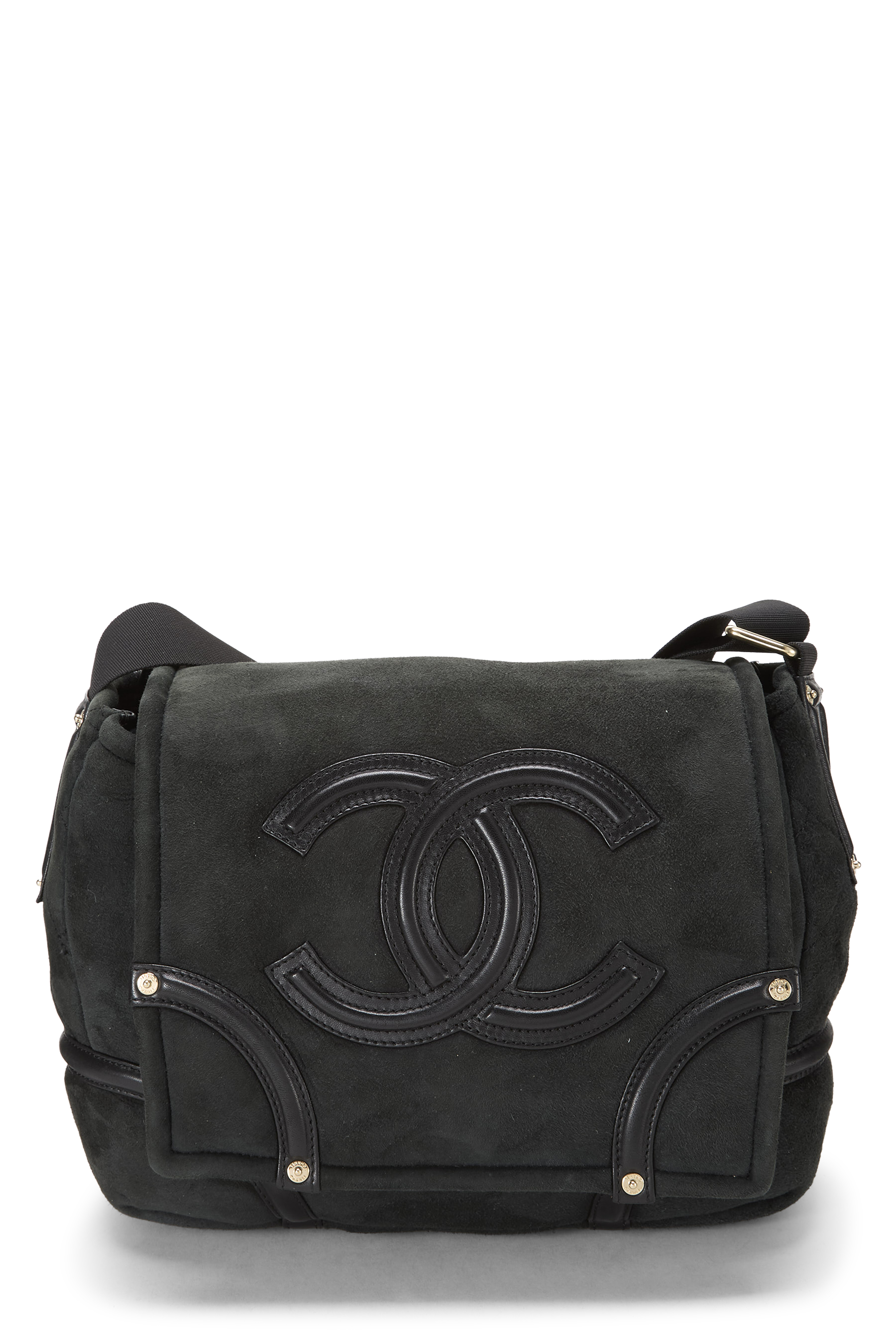 Women's Chanel Green Mouton 'CC' Messenger in Green