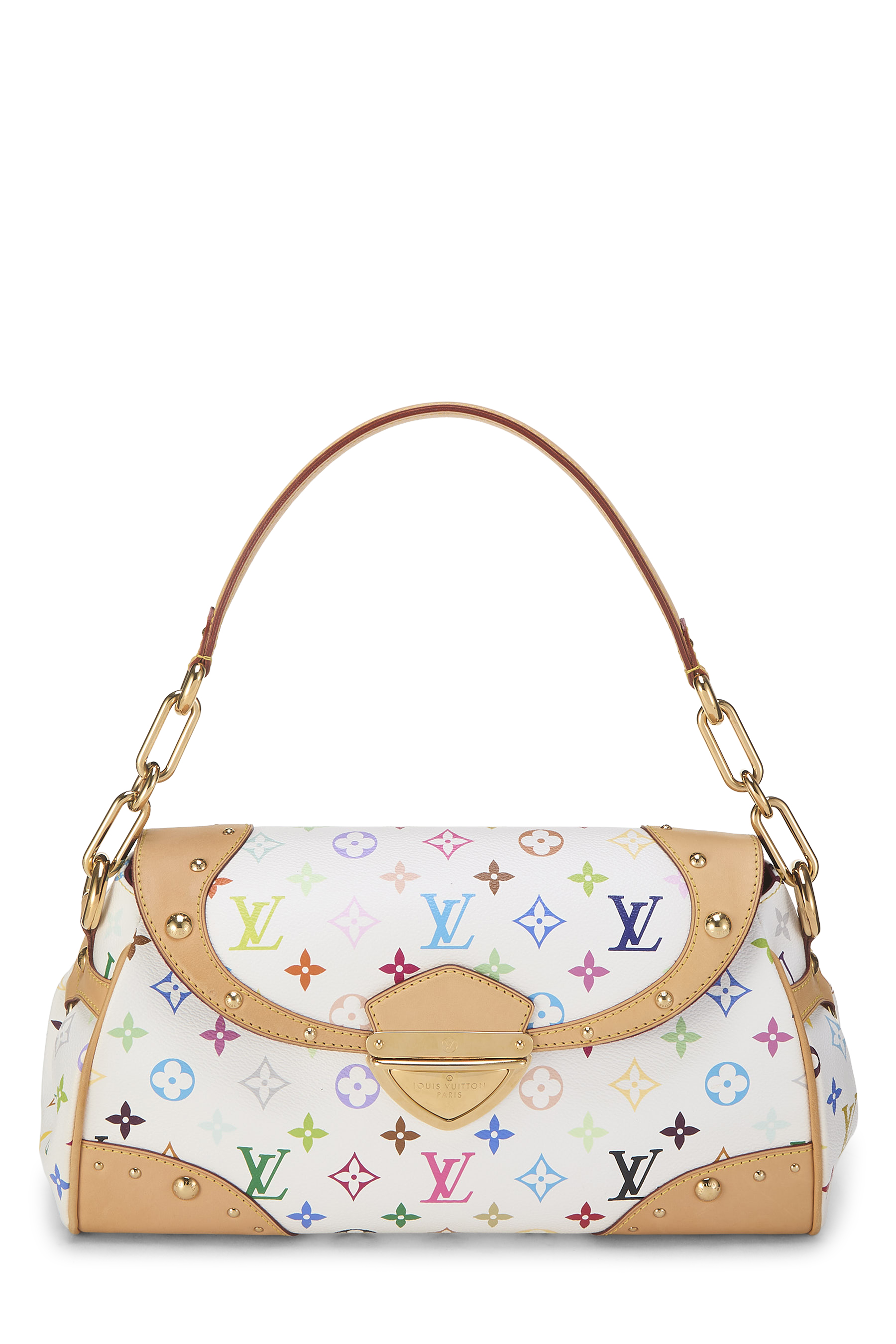 Women's Louis Vuitton Takashi Murakami x Louis Vuitton White Monogram Multicolore Beverly MM in White MM