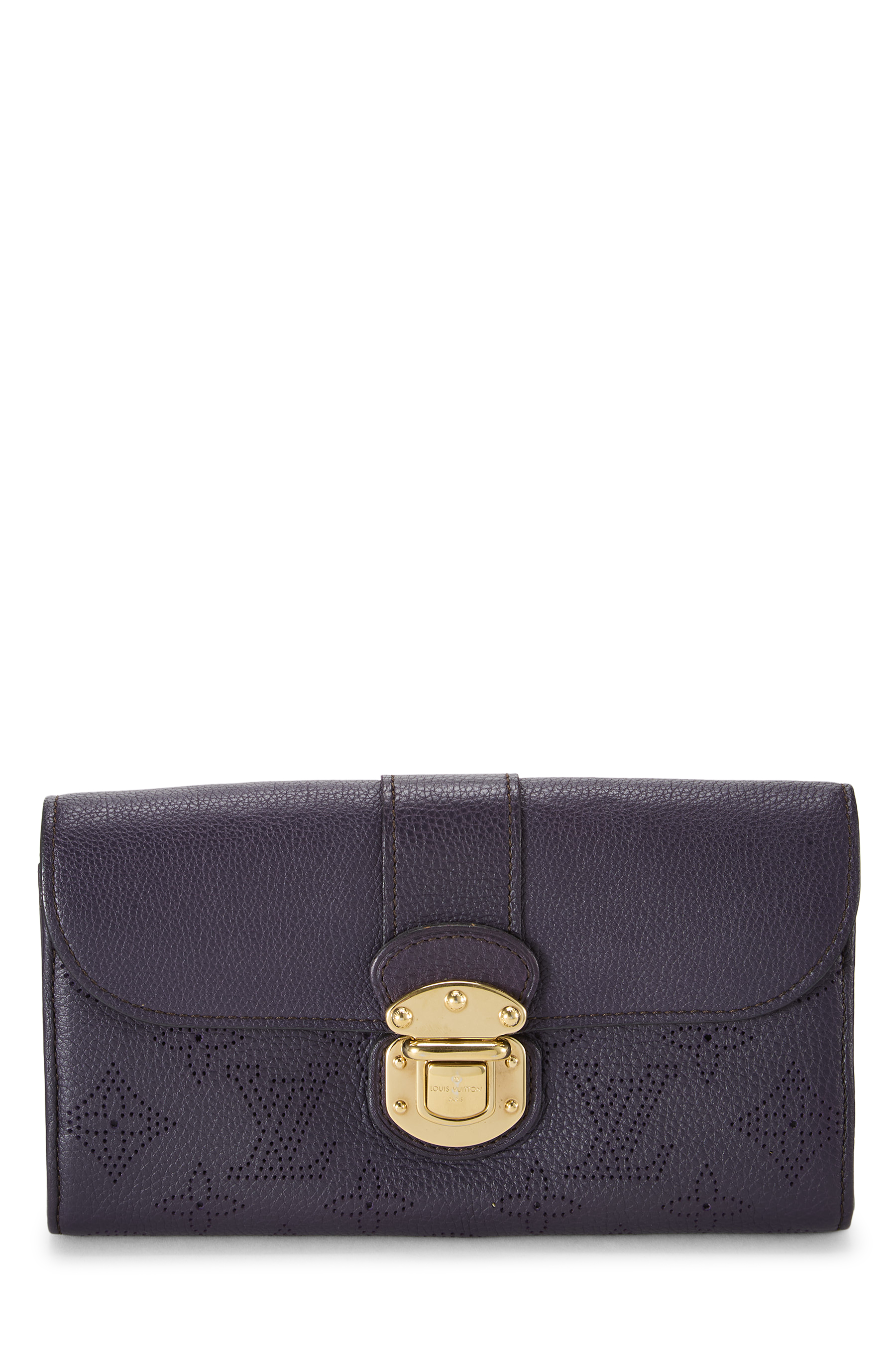 Women's Louis Vuitton Aubergine Mahina Leather Iris in Purple