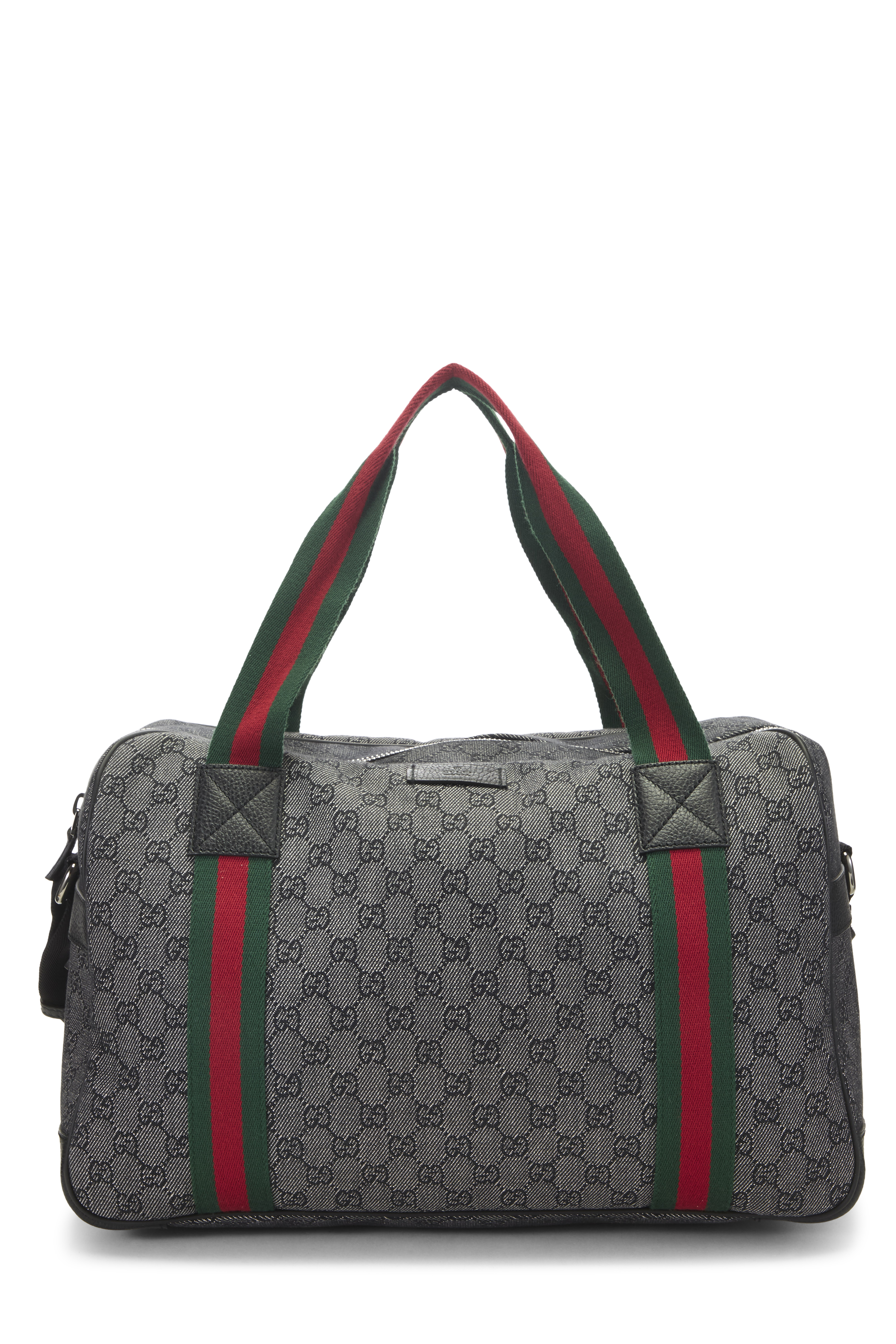 Women's Gucci Black GG Denim Soft Carry On Duffle Large in Black Large