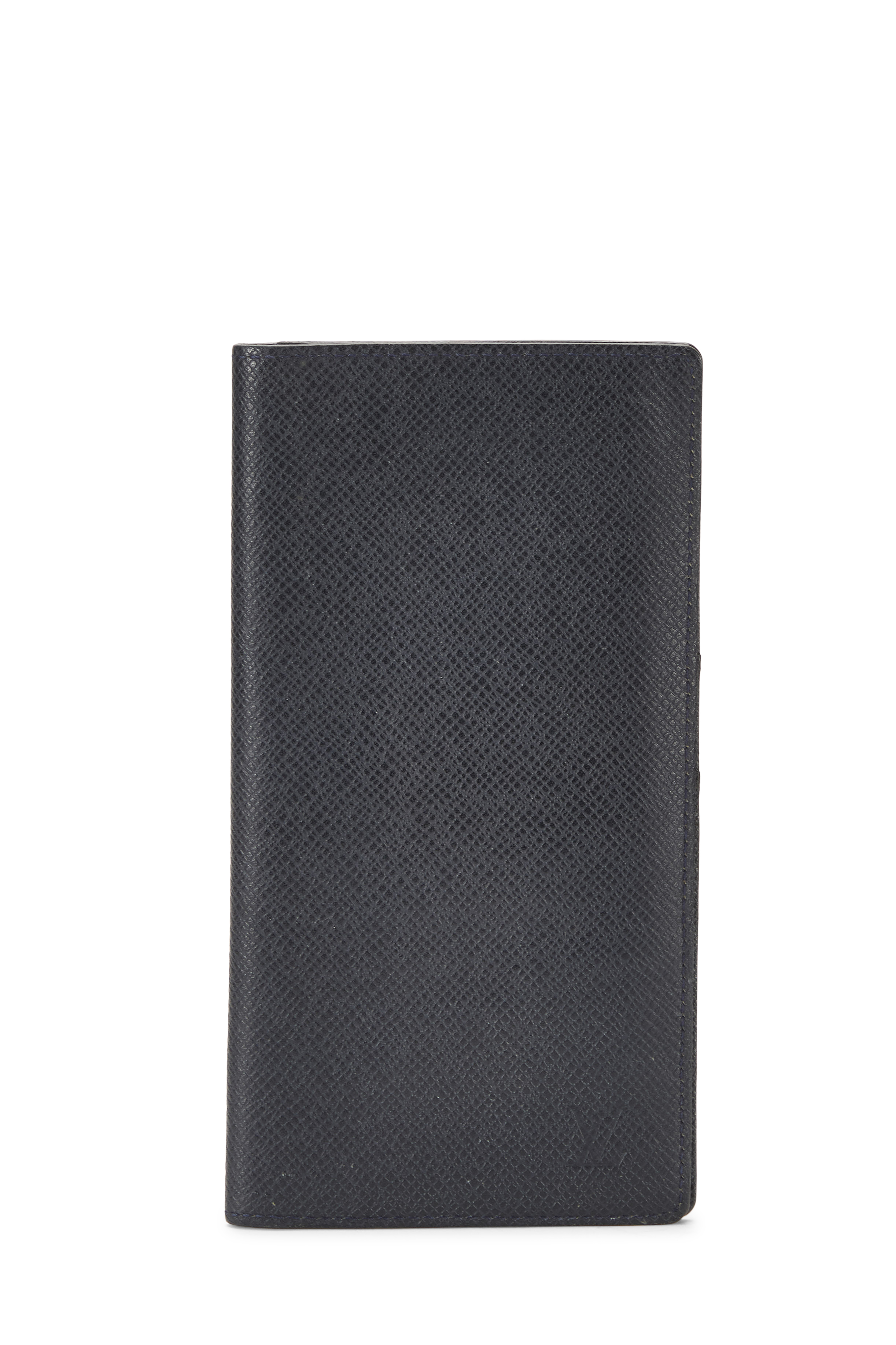 Women's Louis Vuitton Black Taiga Brazza Continental Wallet in Black