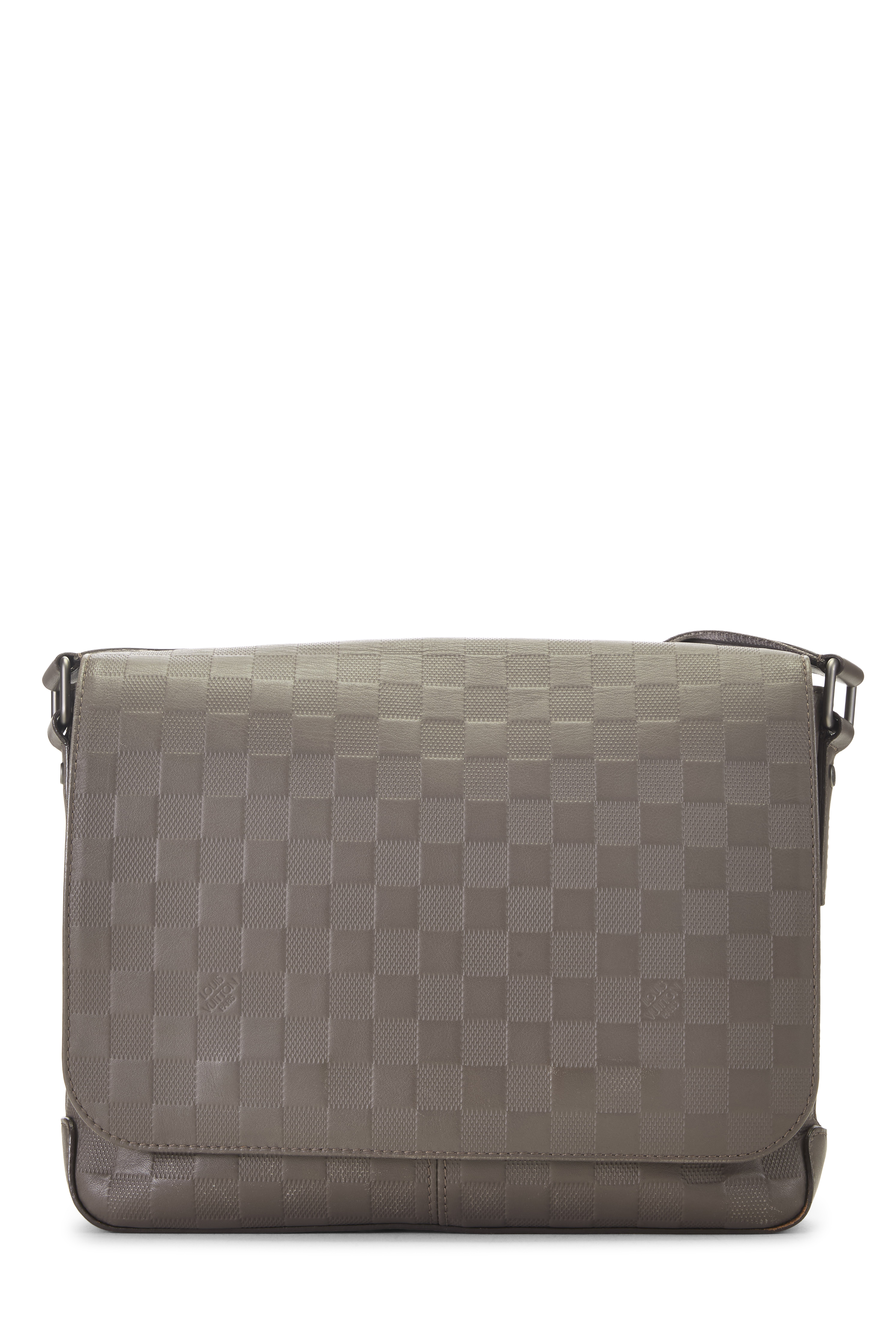 Women's Louis Vuitton Grey Damier Infini District PM in Grey PM