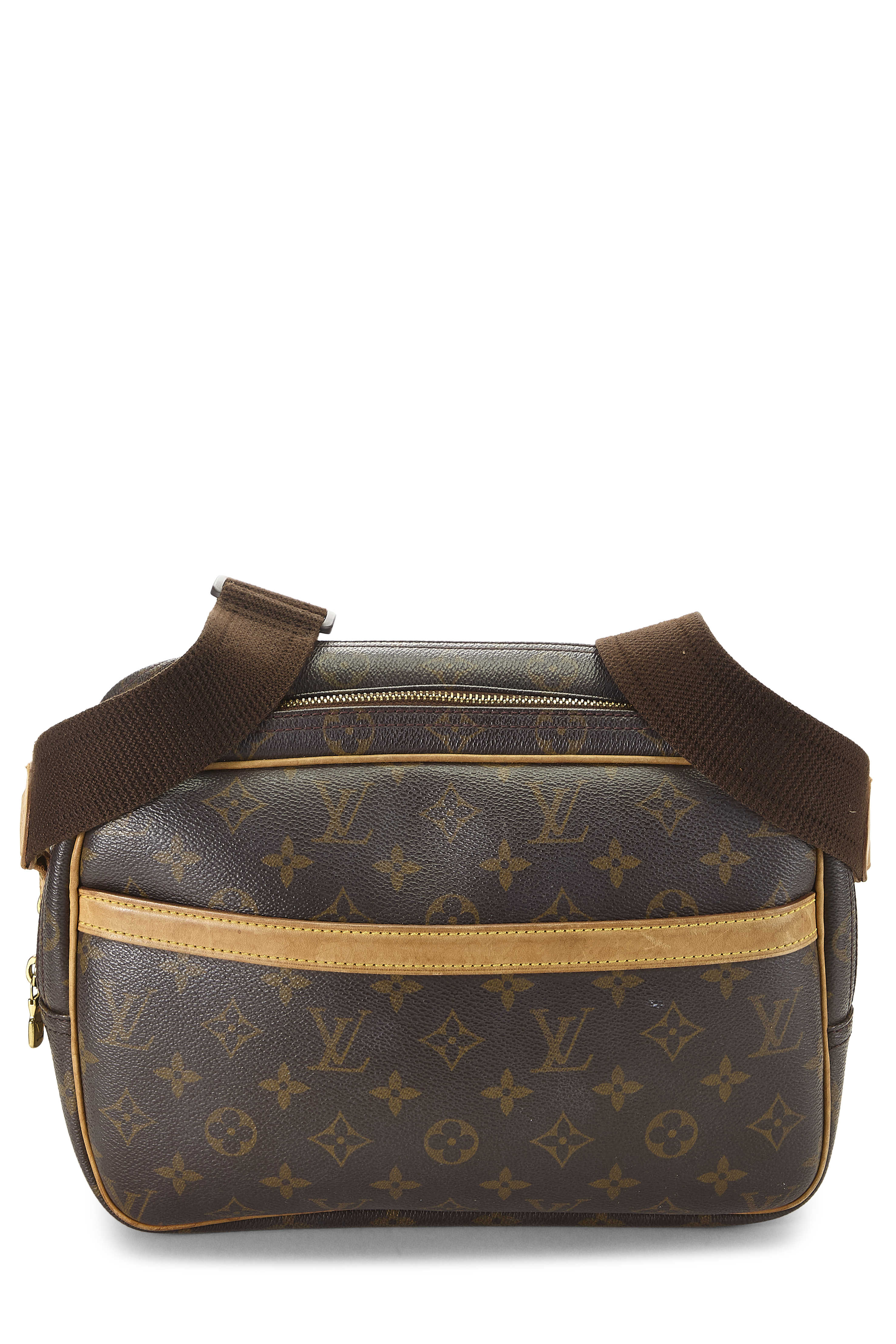 Women's Louis Vuitton Monogram Canvas Reporter PM in Brown PM