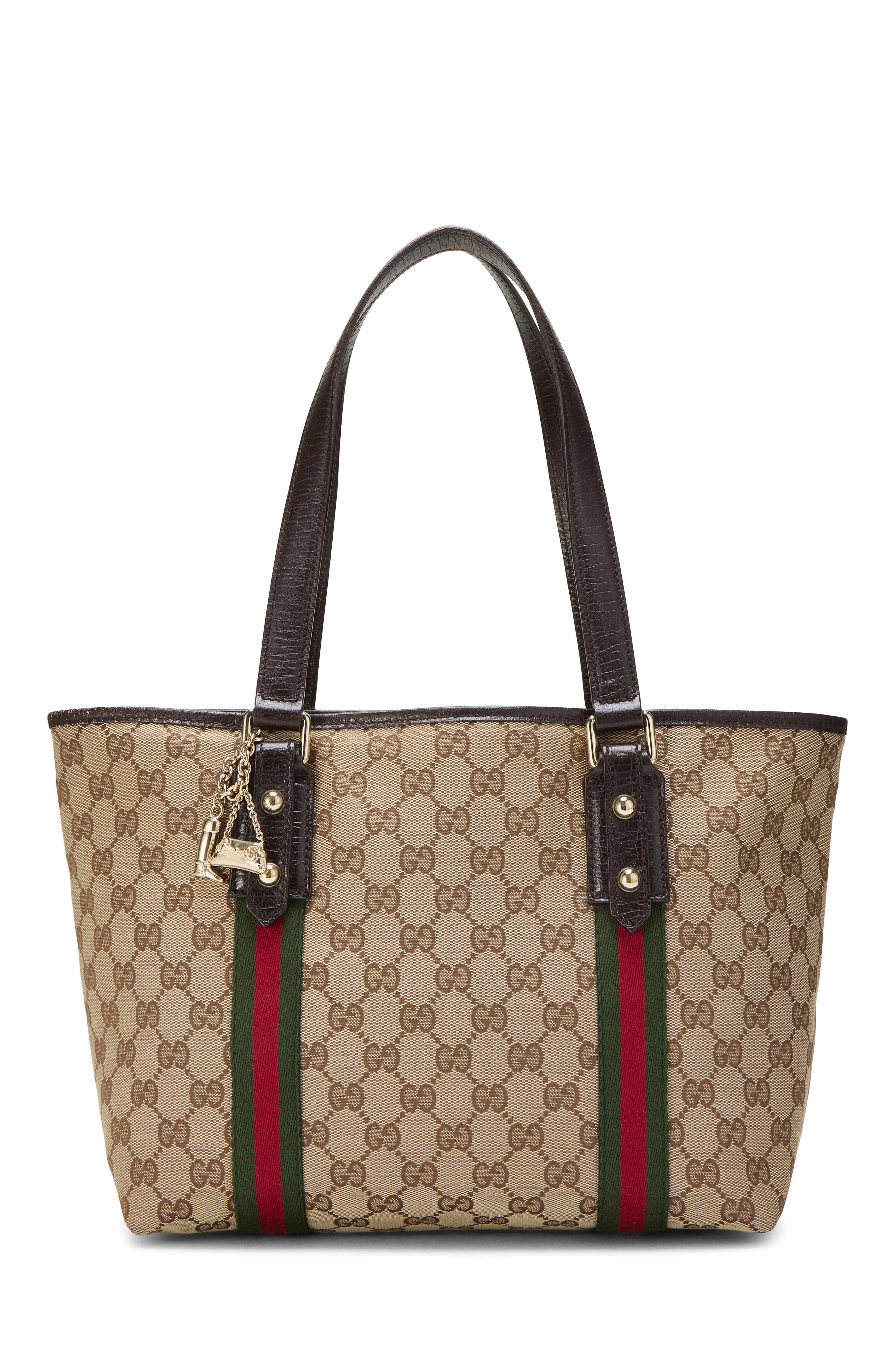 Women's Gucci Brown Original GG Canvas Jolicoeur Tote in Brown