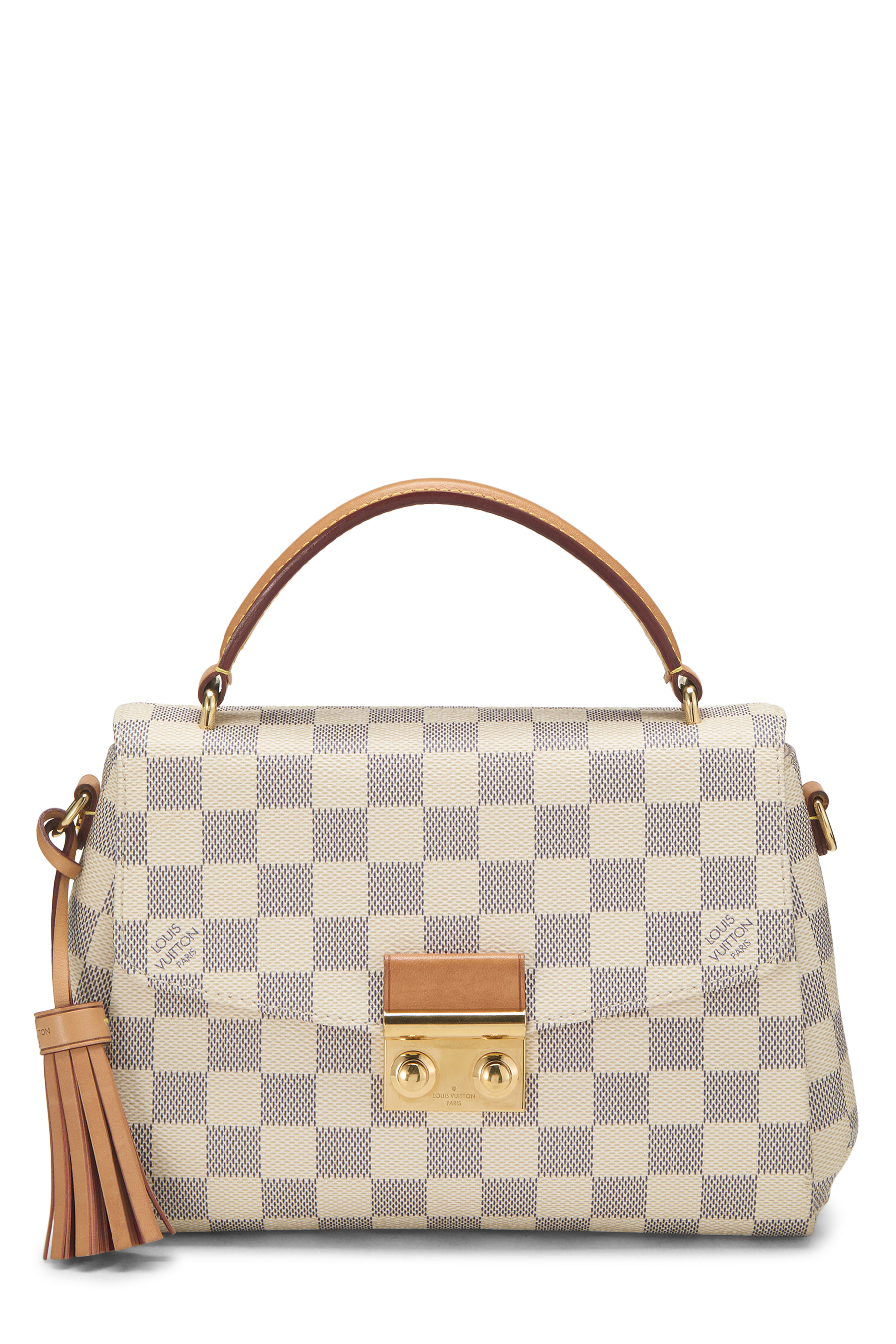 Women's Louis Vuitton Damier Azur Croisette in White