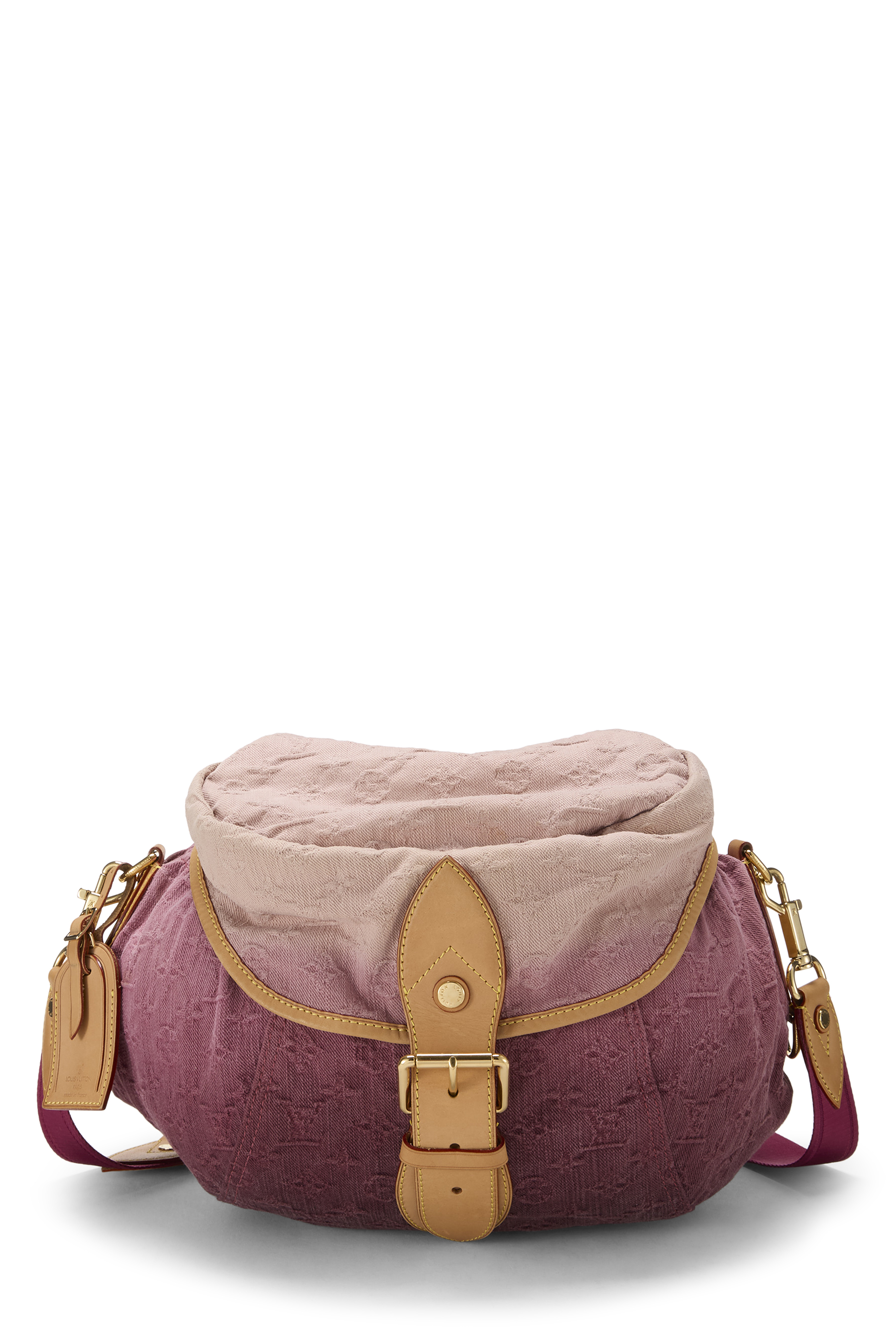Women's Microfiber Louis Vuitton Pink Monogram Denim Sunshine in Pink