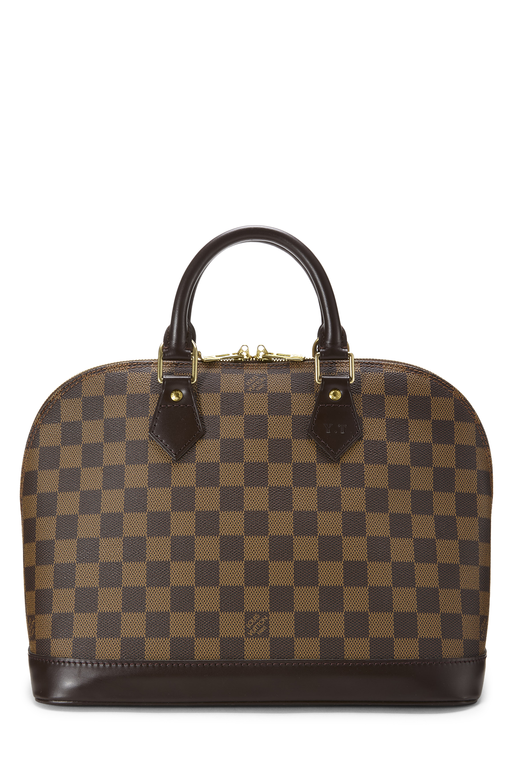 Women's Louis Vuitton Damier Ebene Alma PM in Brown PM