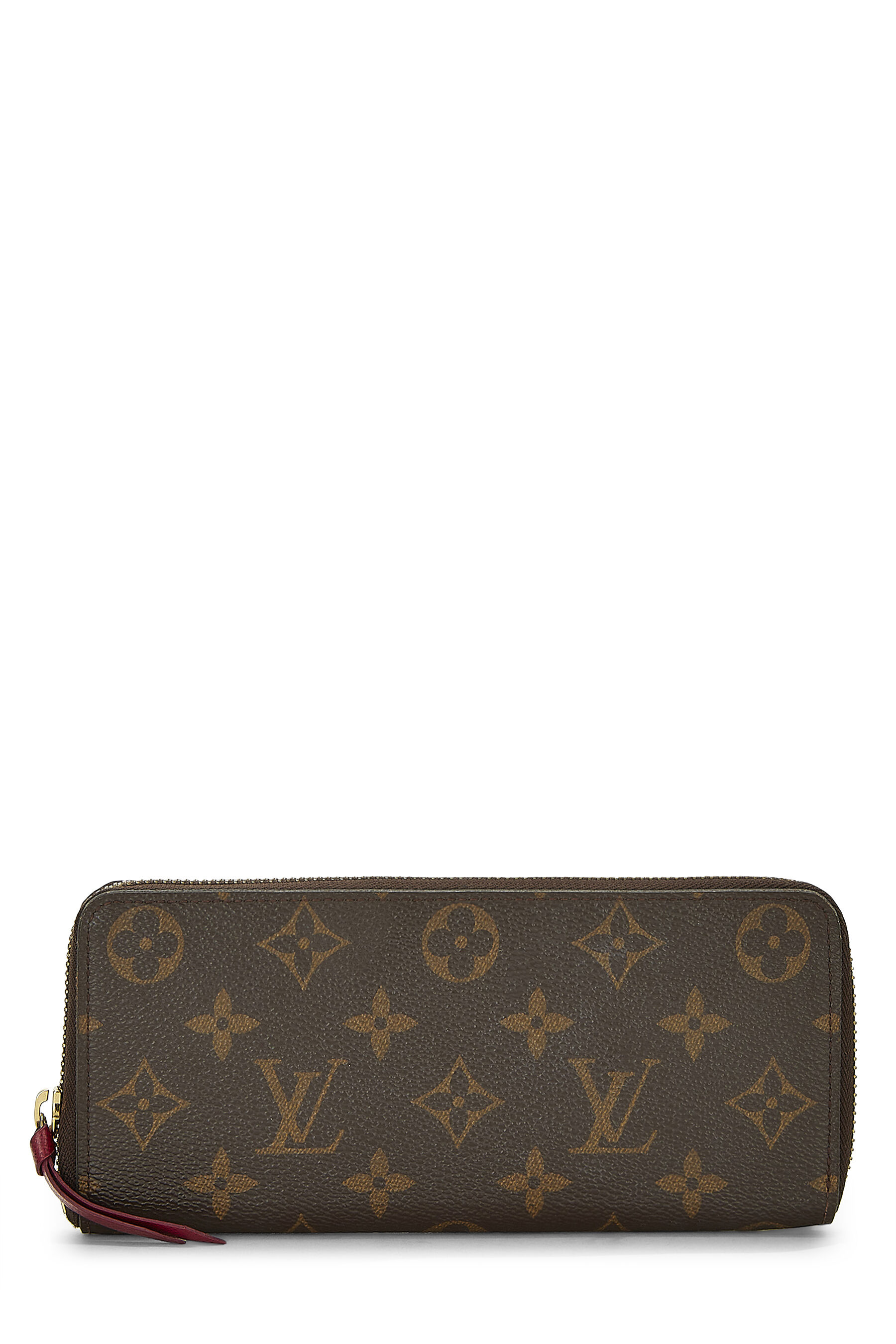 Women's Louis Vuitton Monogram Canvas Clemence Wallet in Pink