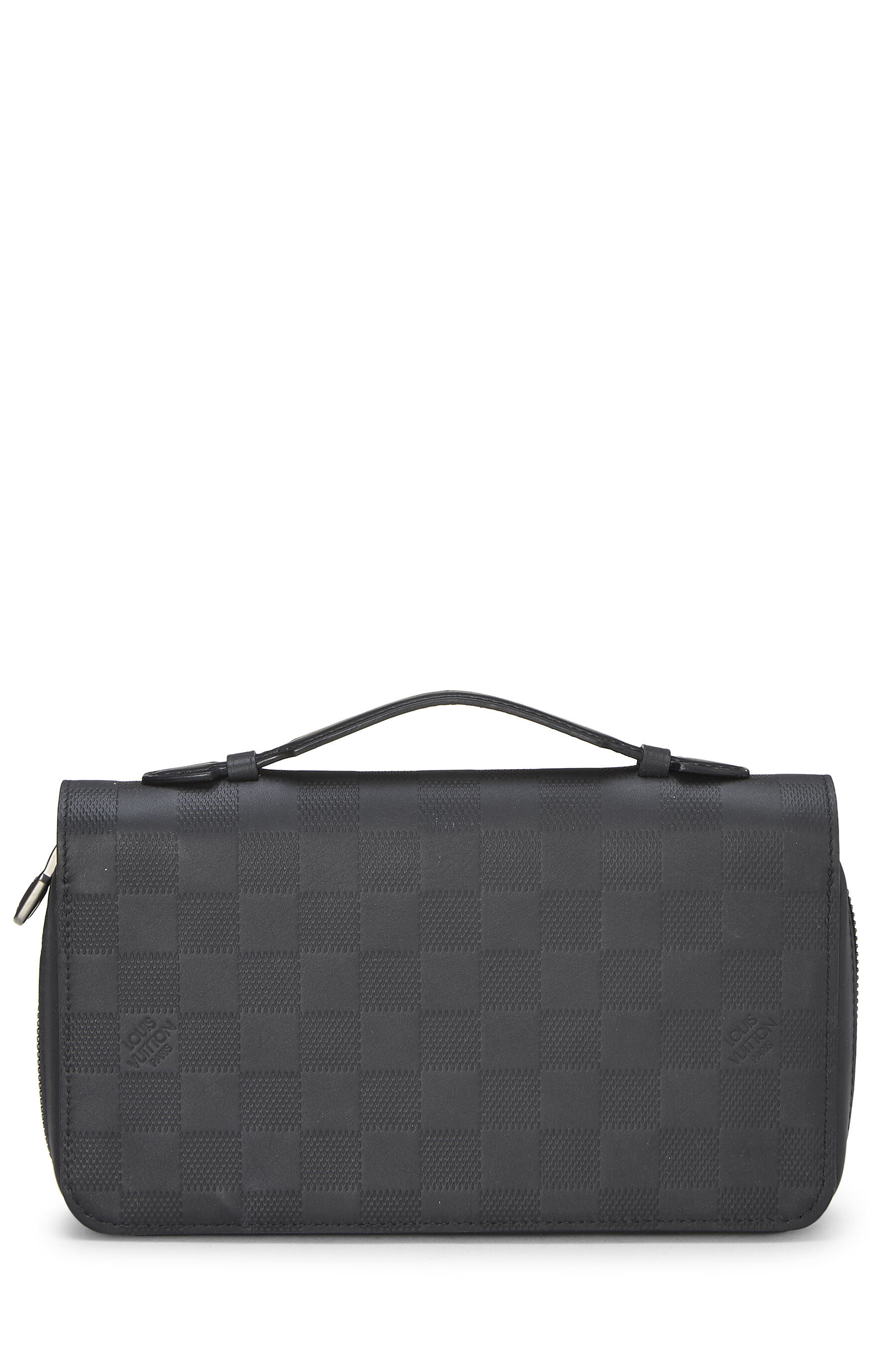 Women's Louis Vuitton Black Damier Infini Zippy XL in Black