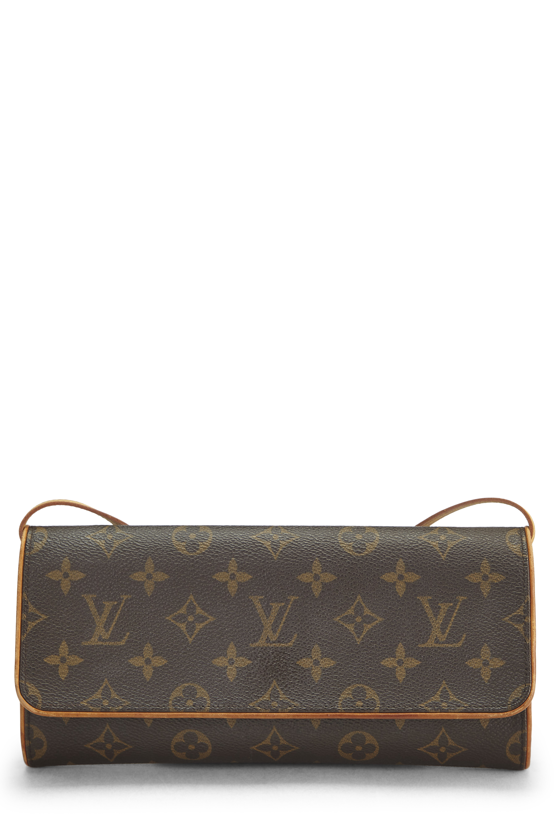 Women's Louis Vuitton Monogram Canvas Pochette Twin GM in Brown GM
