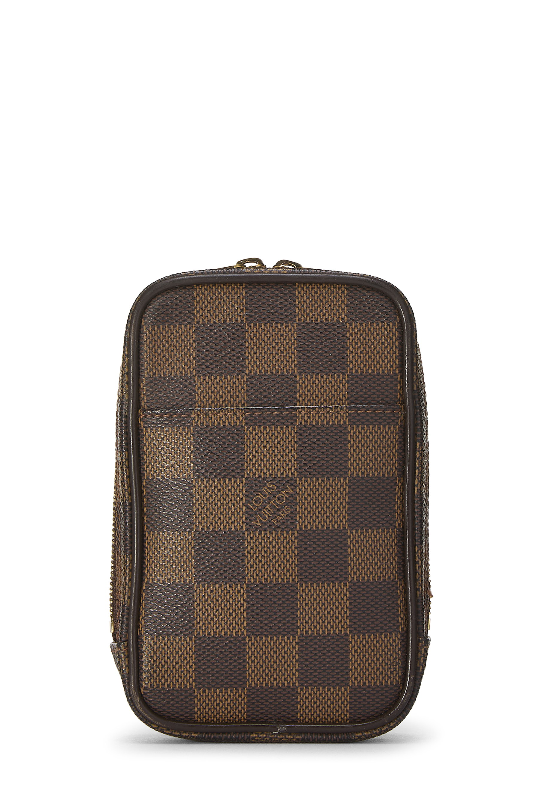 Women's Louis Vuitton Damier Ebene Etui Okapi PM in Brown PM