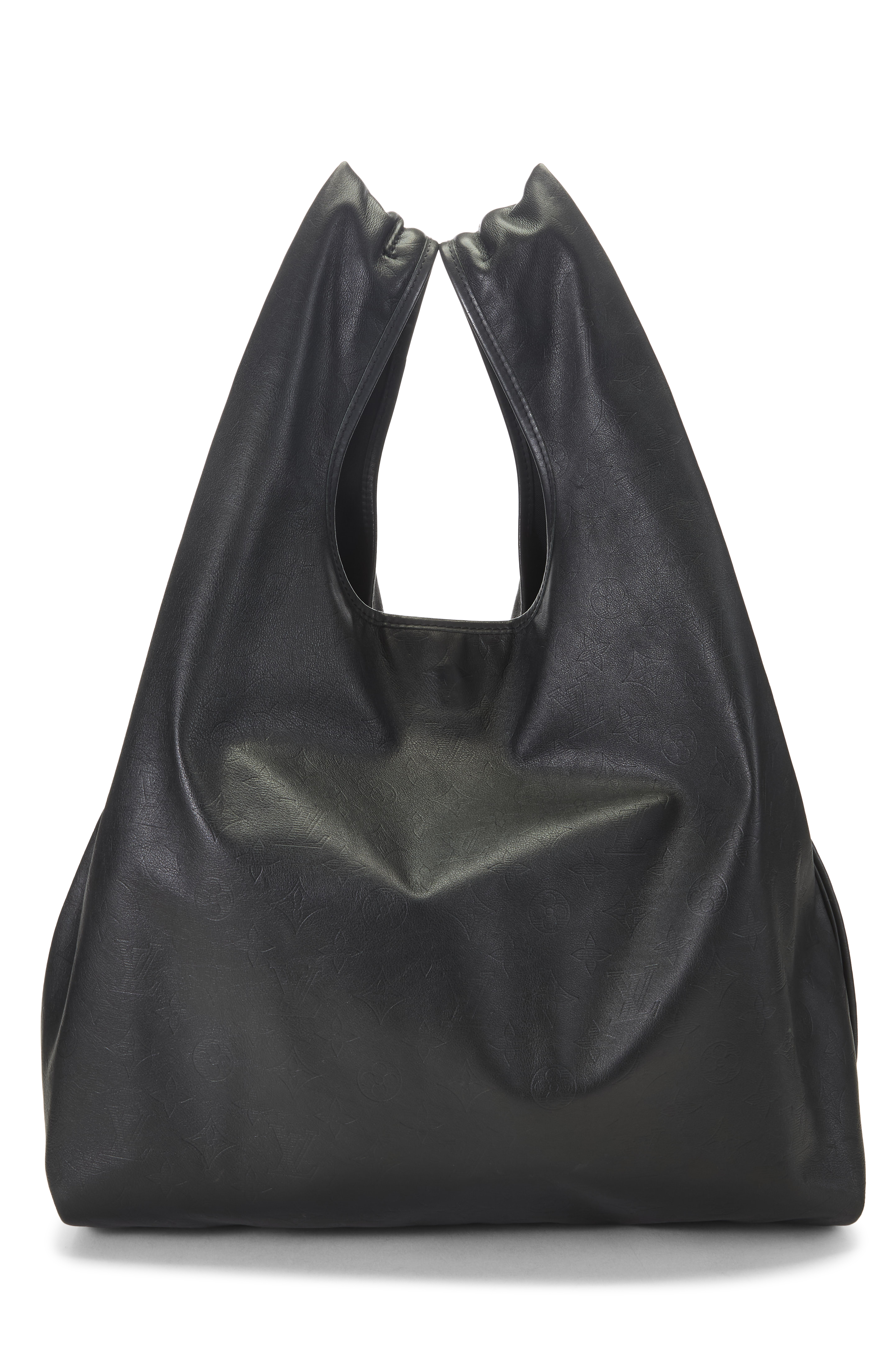 Women's Louis Vuitton Black Monogram Shadow Tote in Black