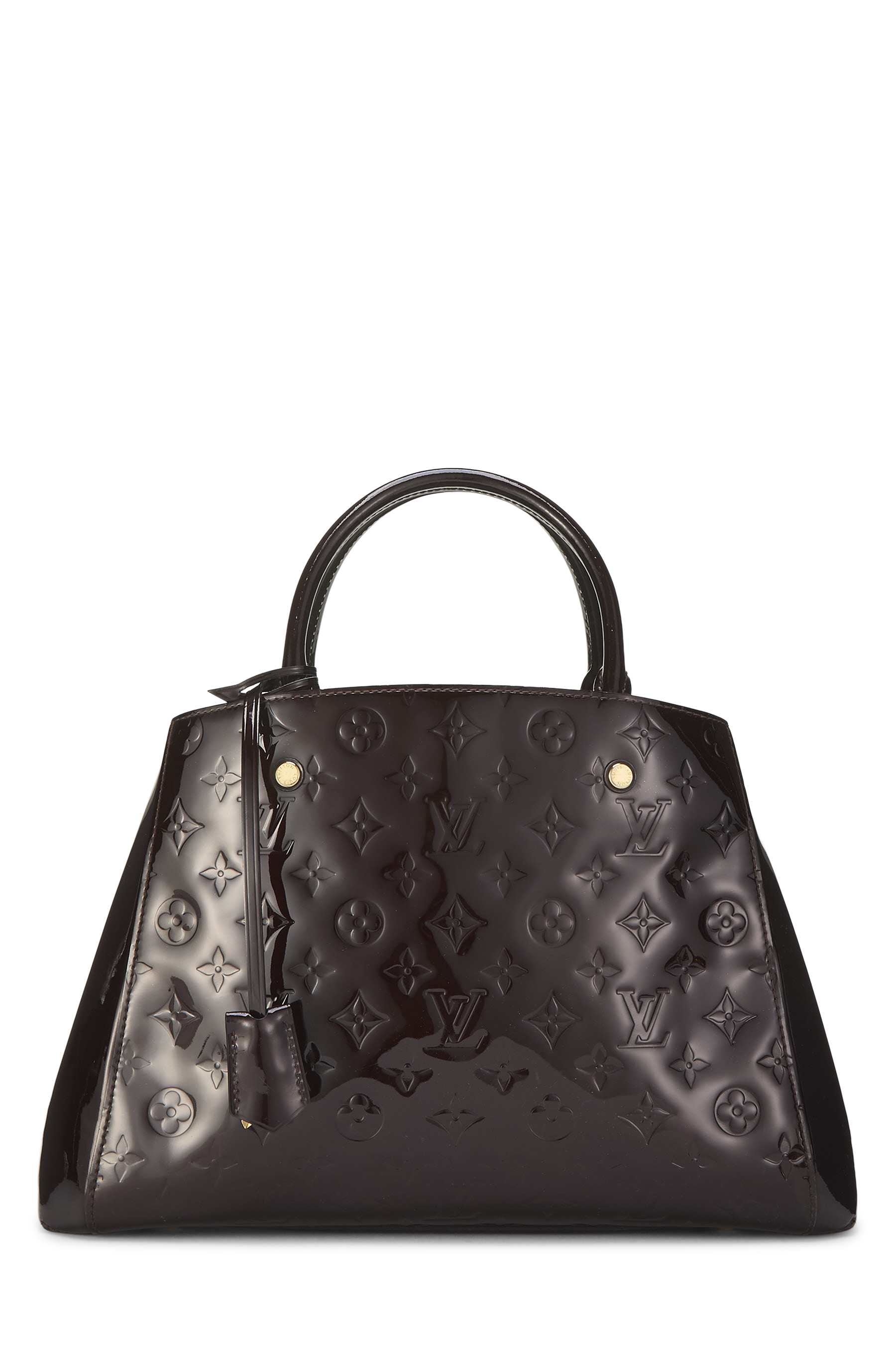 Women's Louis Vuitton Amarante Vernis Montaigne MM in Purple MM