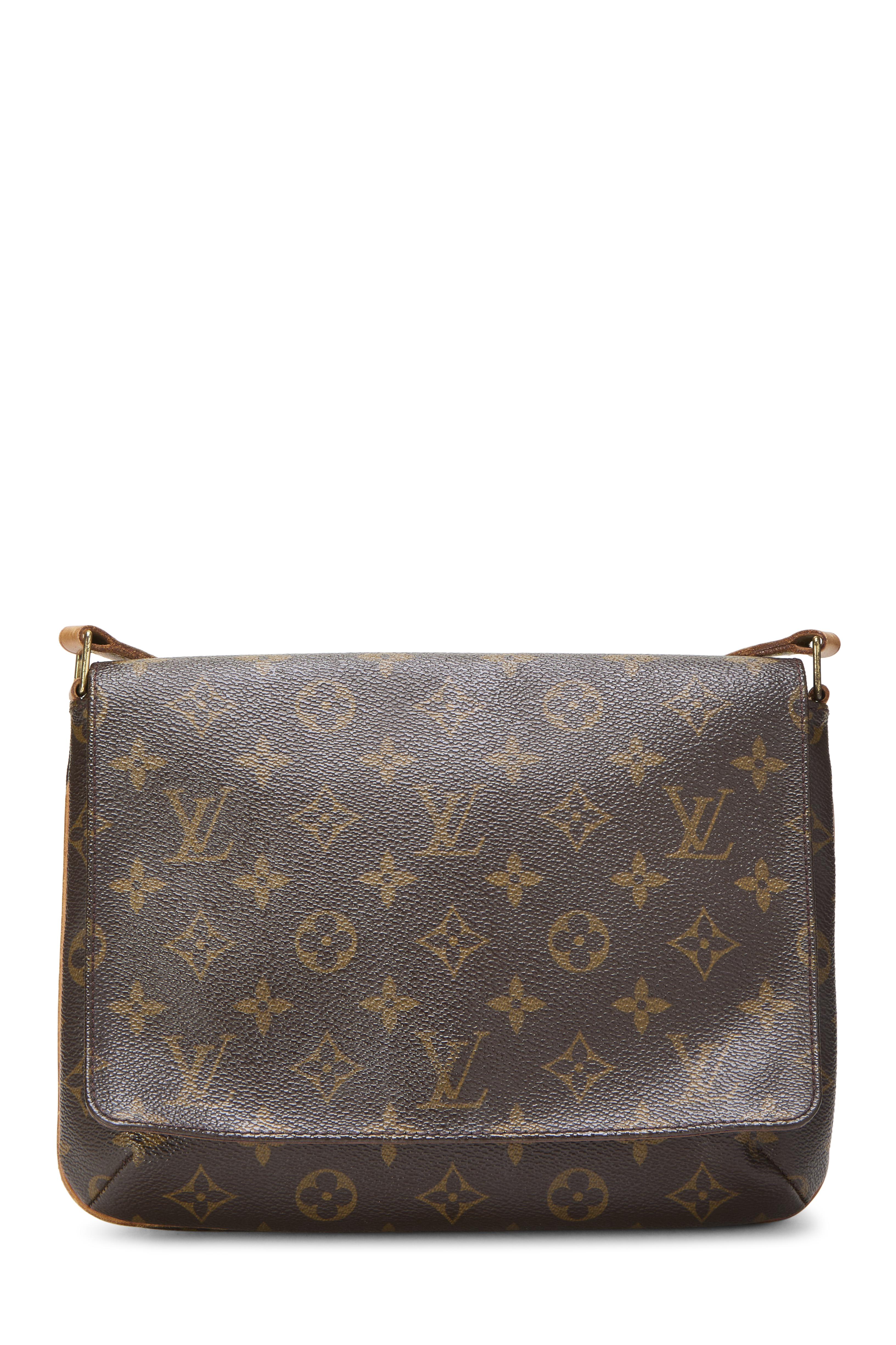Women's Louis Vuitton Monogram Canvas Musette Tango in Brown