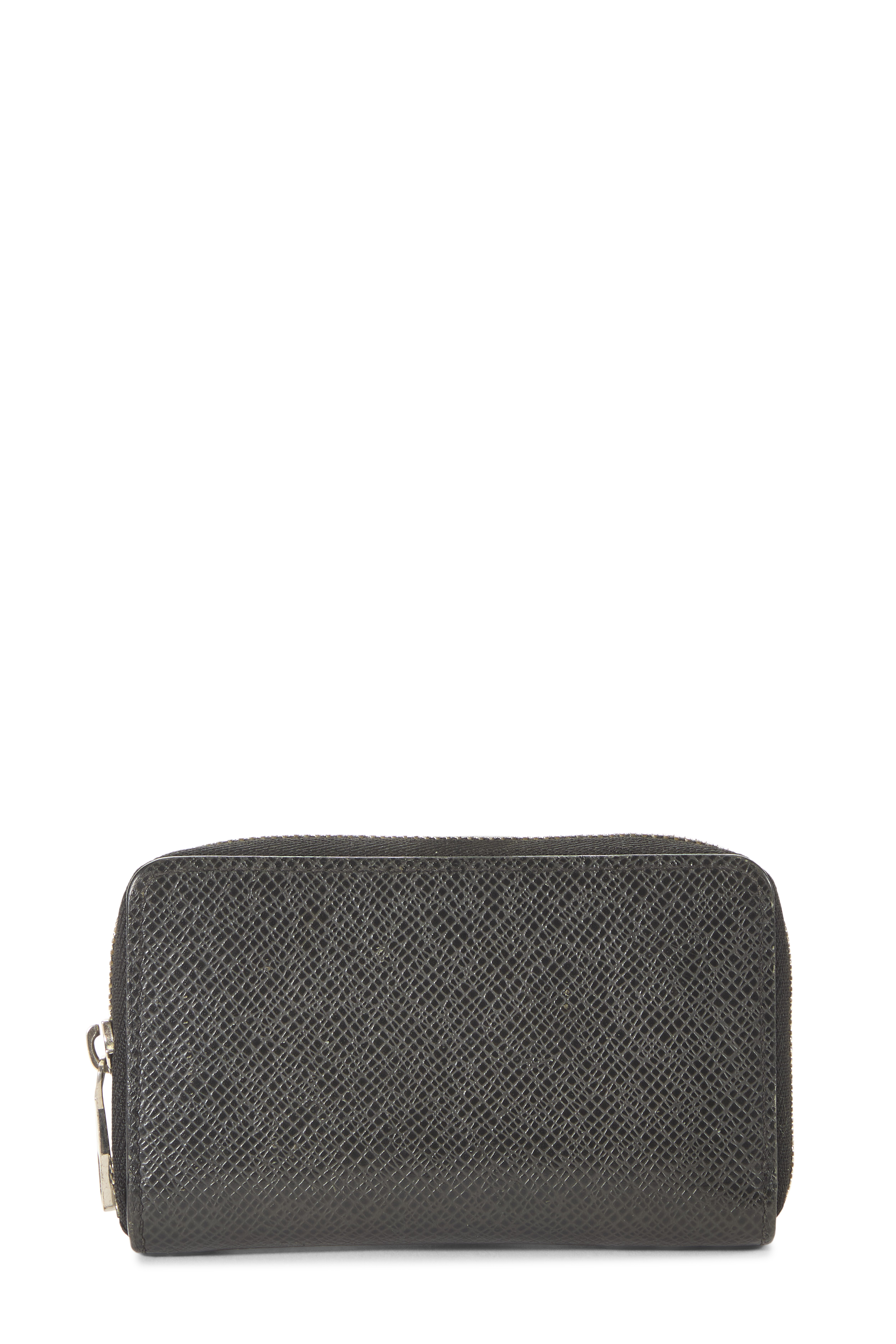 Women's Louis Vuitton Black Taiga Zippy Coin Purse in Black