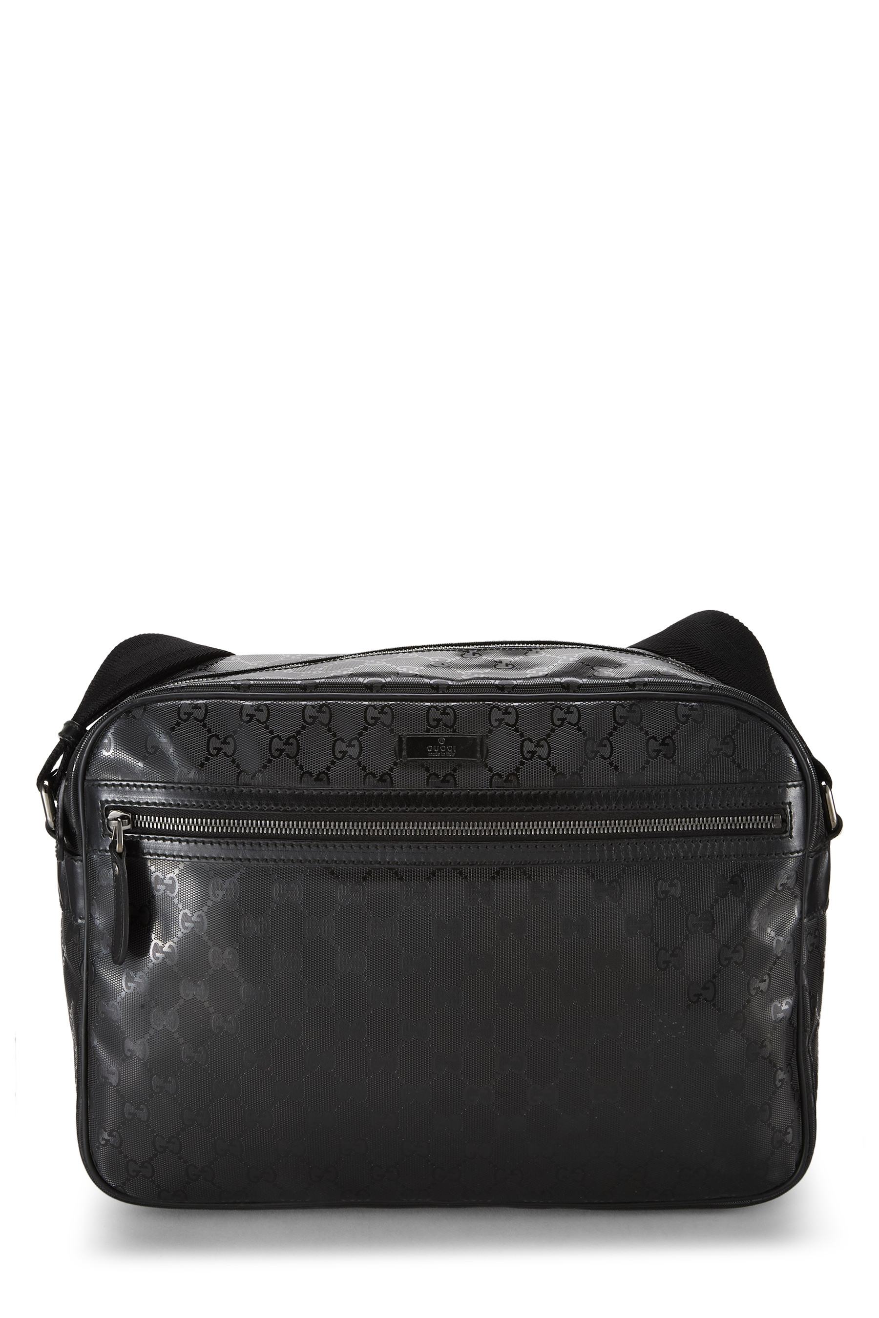 Women's Gucci Black GG Imprime Camera Bag in Black
