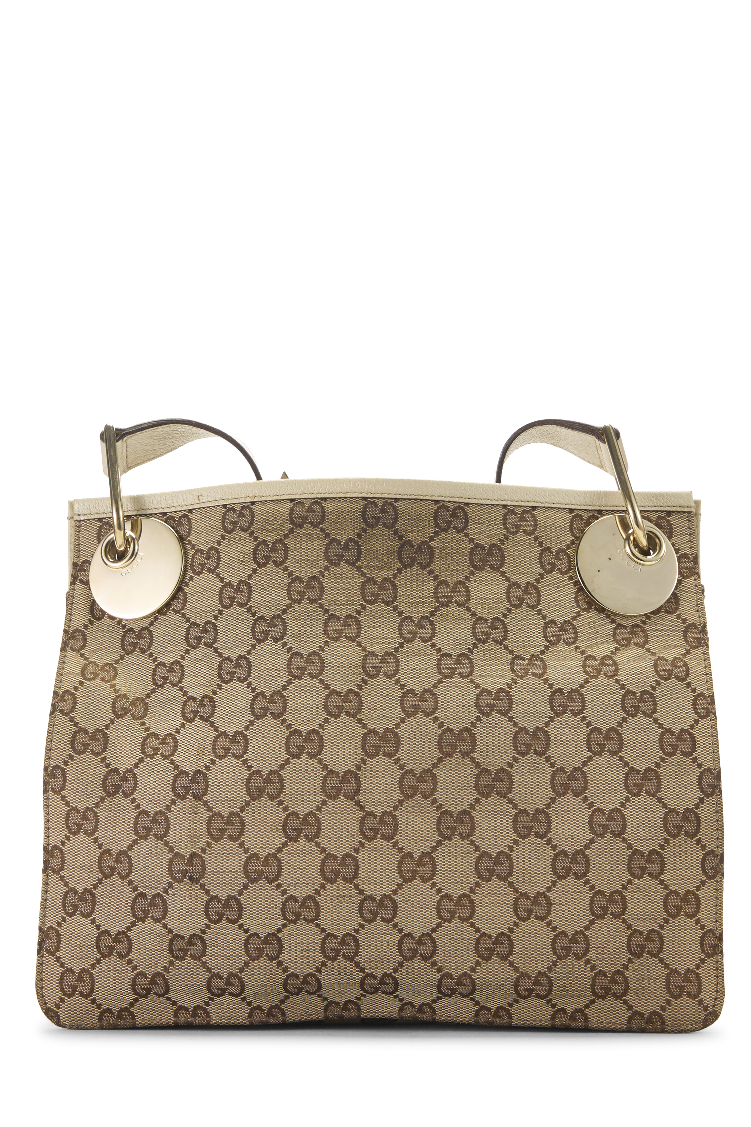 Women's Gucci White Original GG Canvas Eclipse Messenger in White