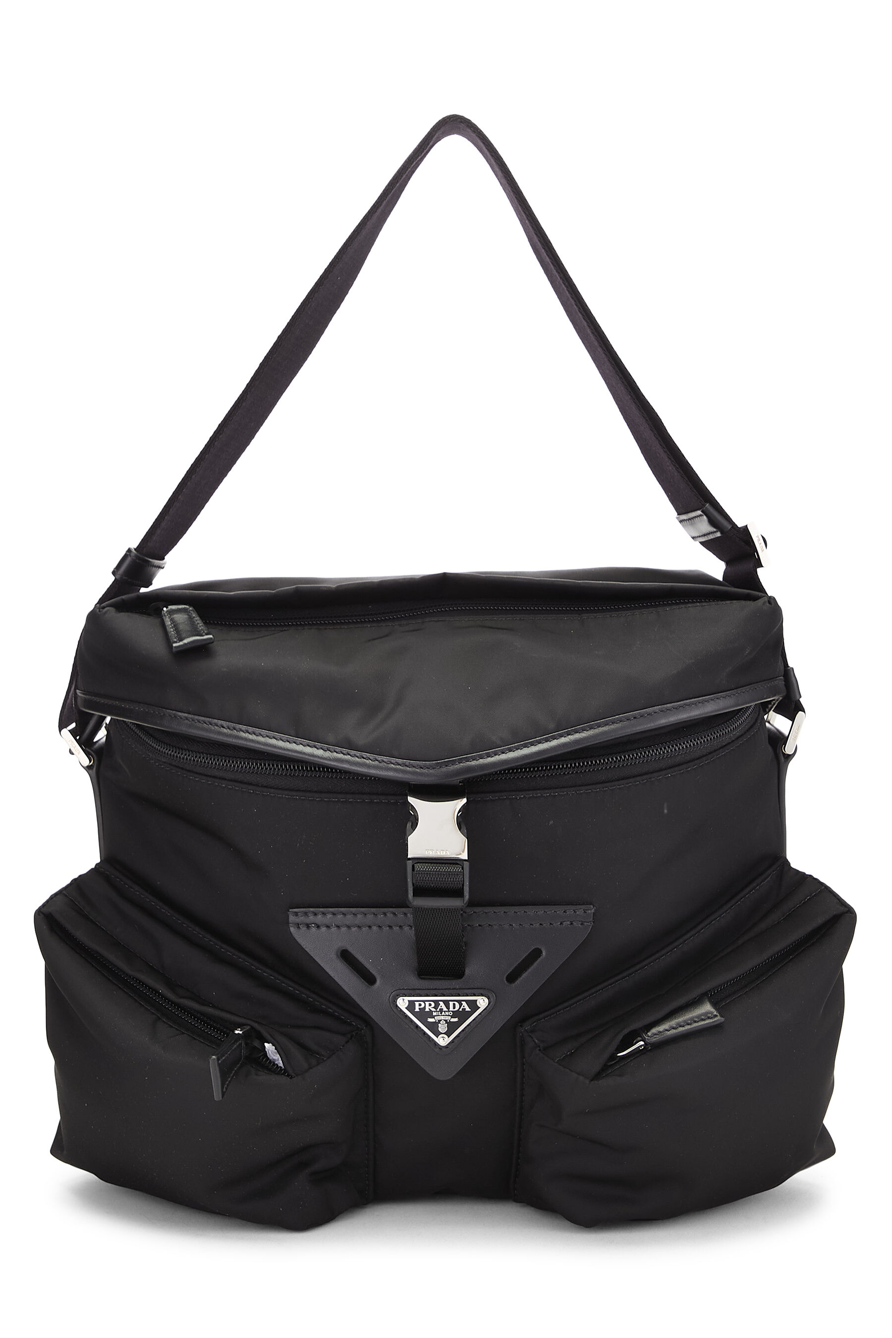 Women's Prada Black Nylon Shoulder Bag