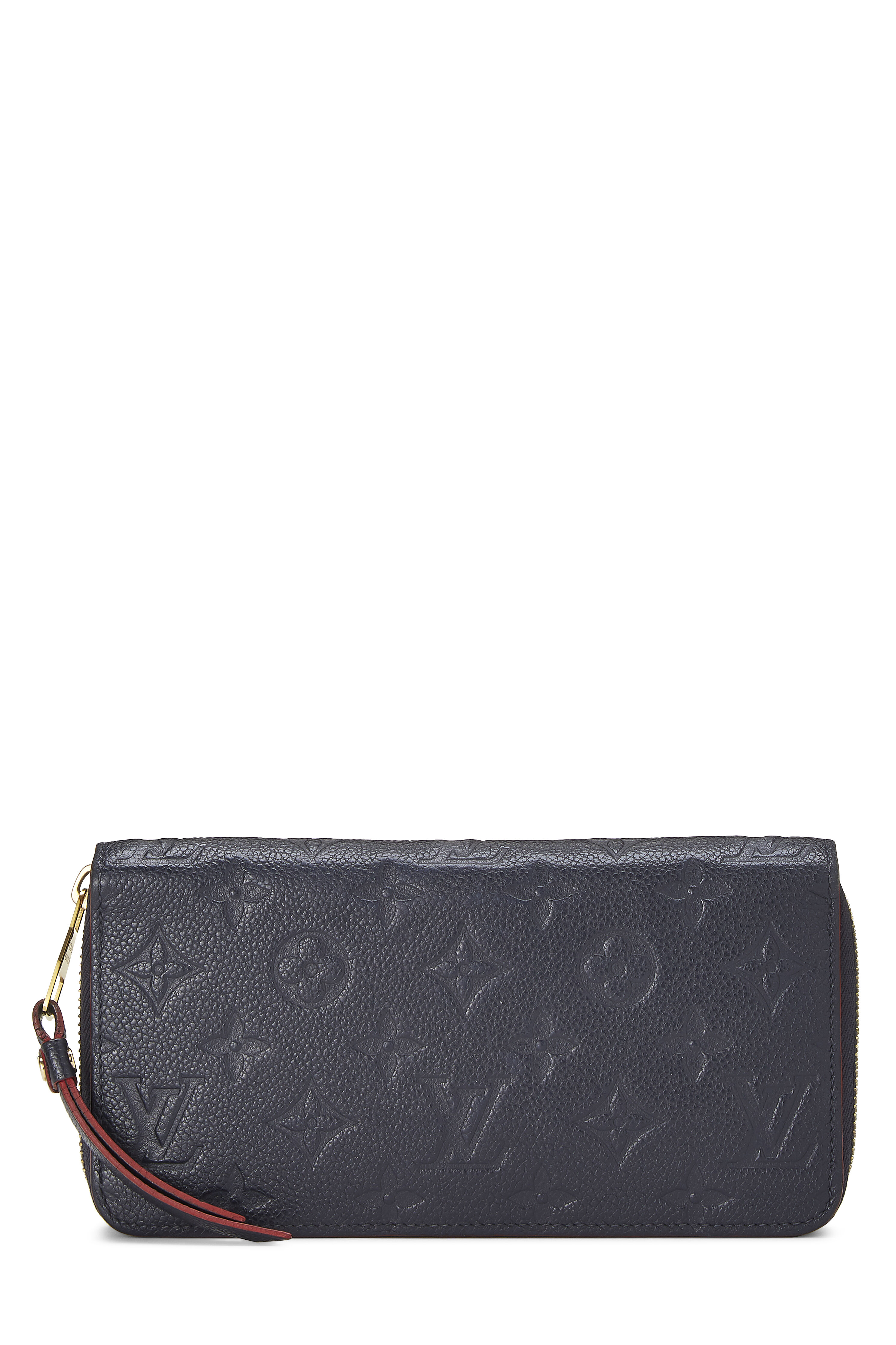 Women's Louis Vuitton Bleu Infini Monogram Empreinte Zippy Wallet in Navy