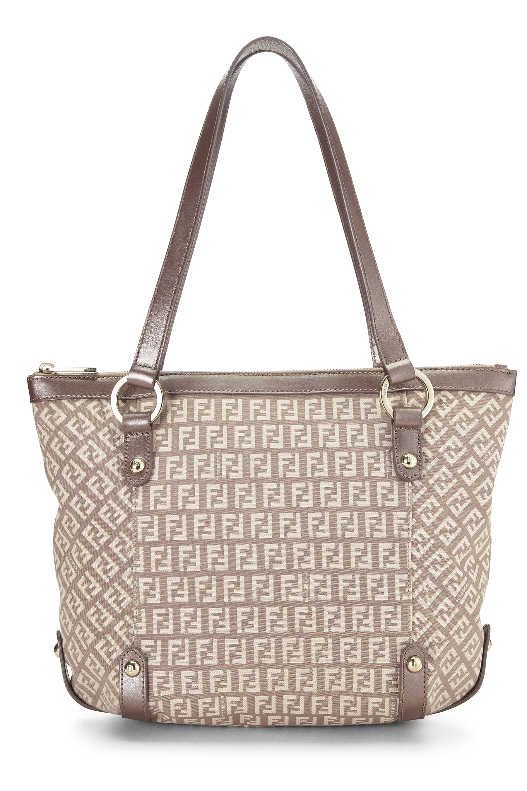Women's Fendi Pink Zucchino Canvas Bucket Bag Small in Pink Small