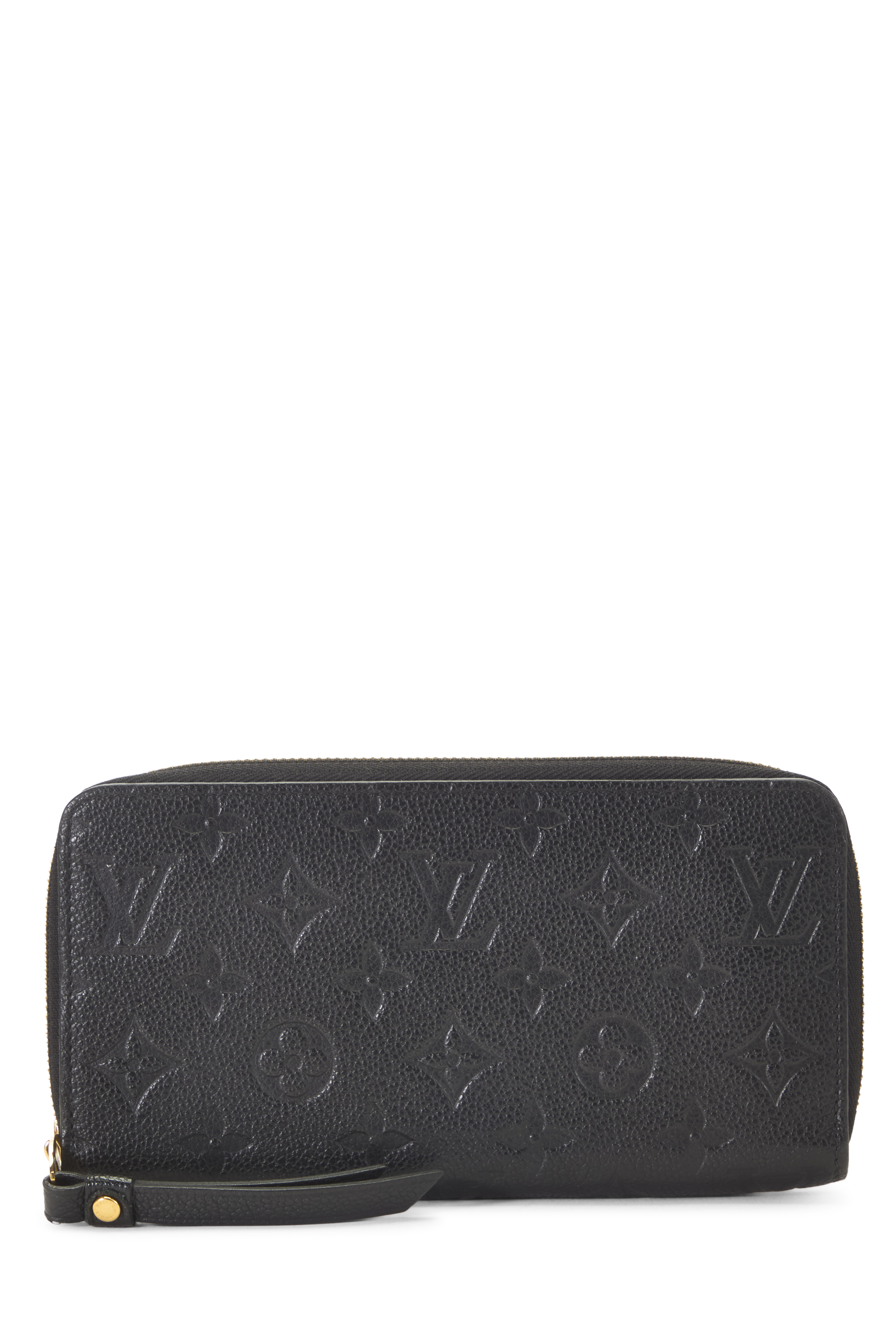 Women's Louis Vuitton Black Monogram Empreinte Zippy Continental Wallet in Black