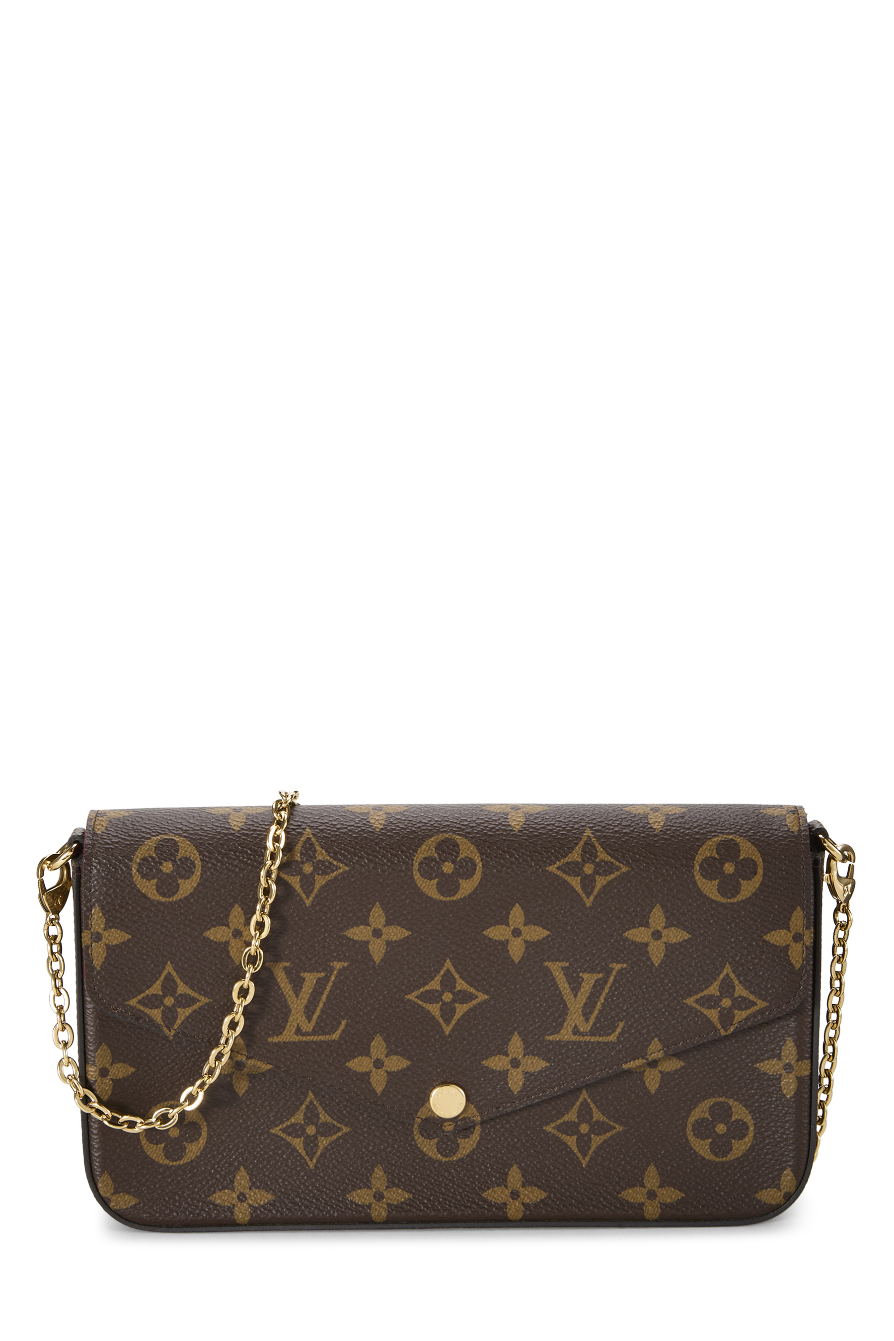 Women's Louis Vuitton Monogram Canvas Pochette Felicie in Pink