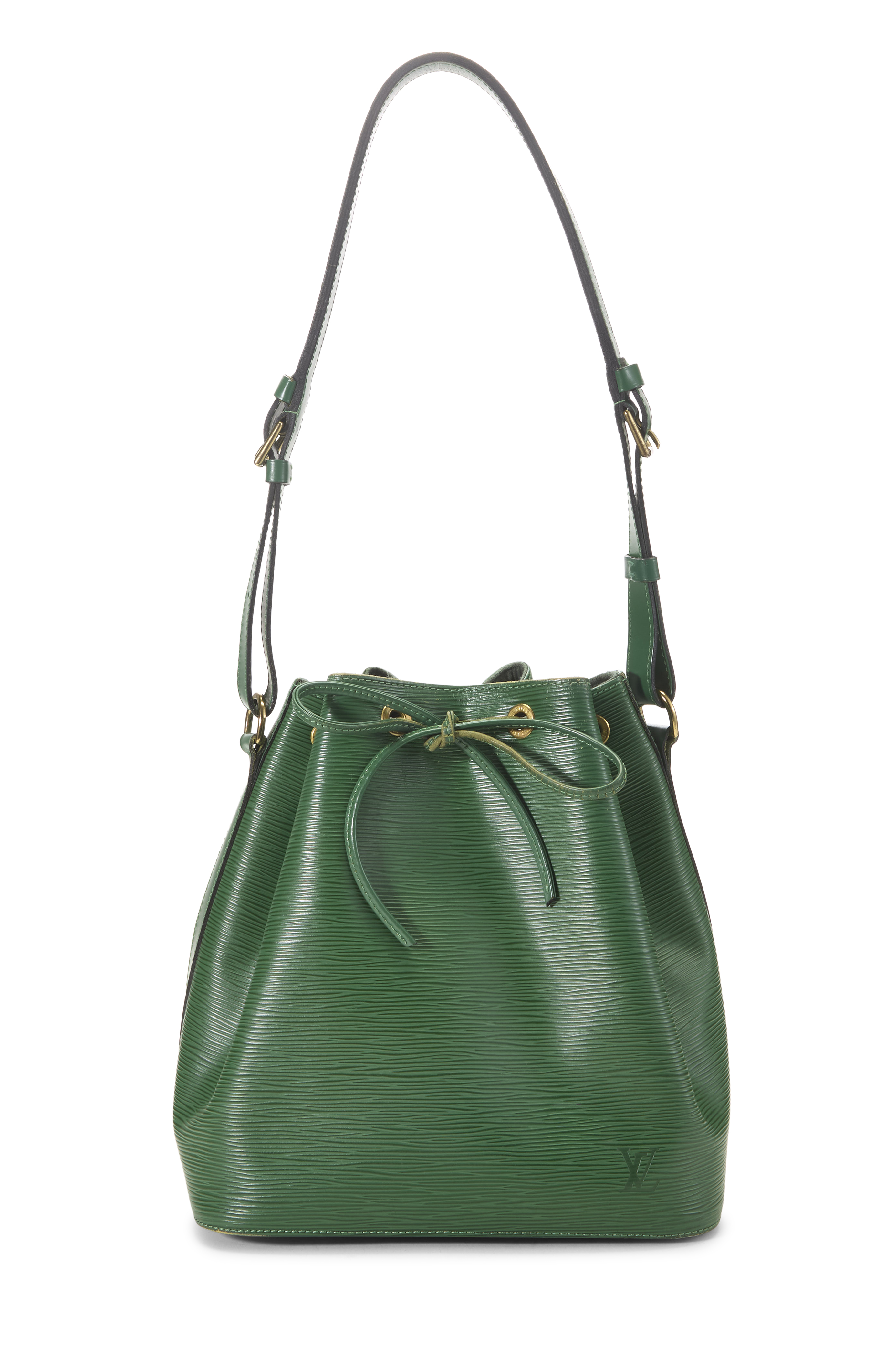 Women's Louis Vuitton Borneo Green Epi Noé Petite in Green Petite