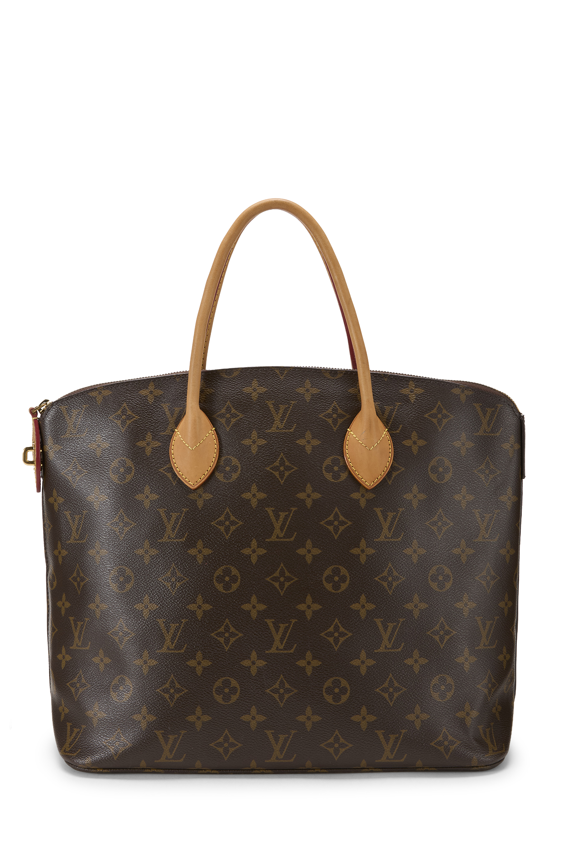 Women's Leather Louis Vuitton Monogram Canvas Lock It MM NM in Brown MM
